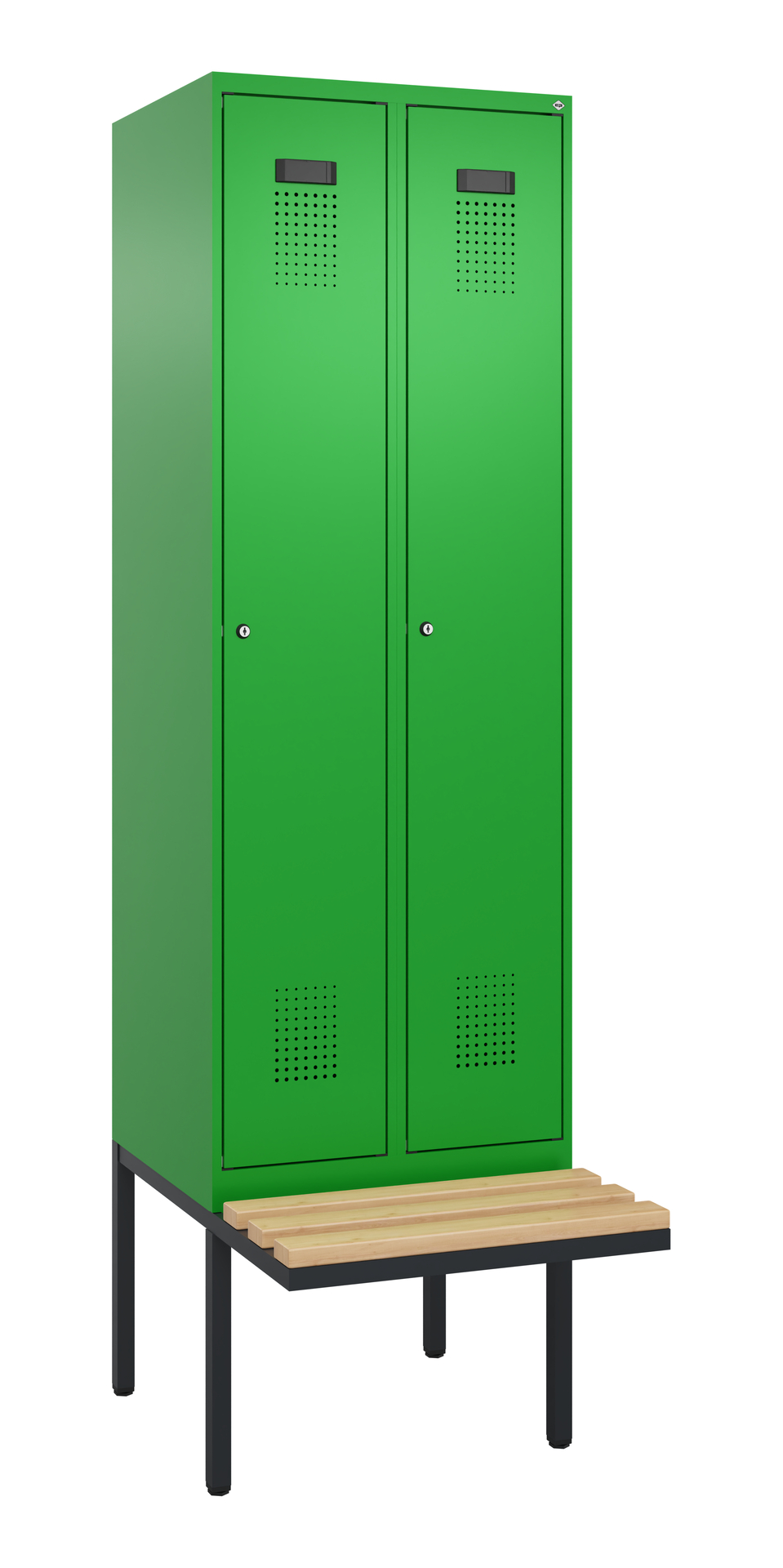 C+P Spind Evolo PLUS, Bank, 2 Abteil, 2120x600x815