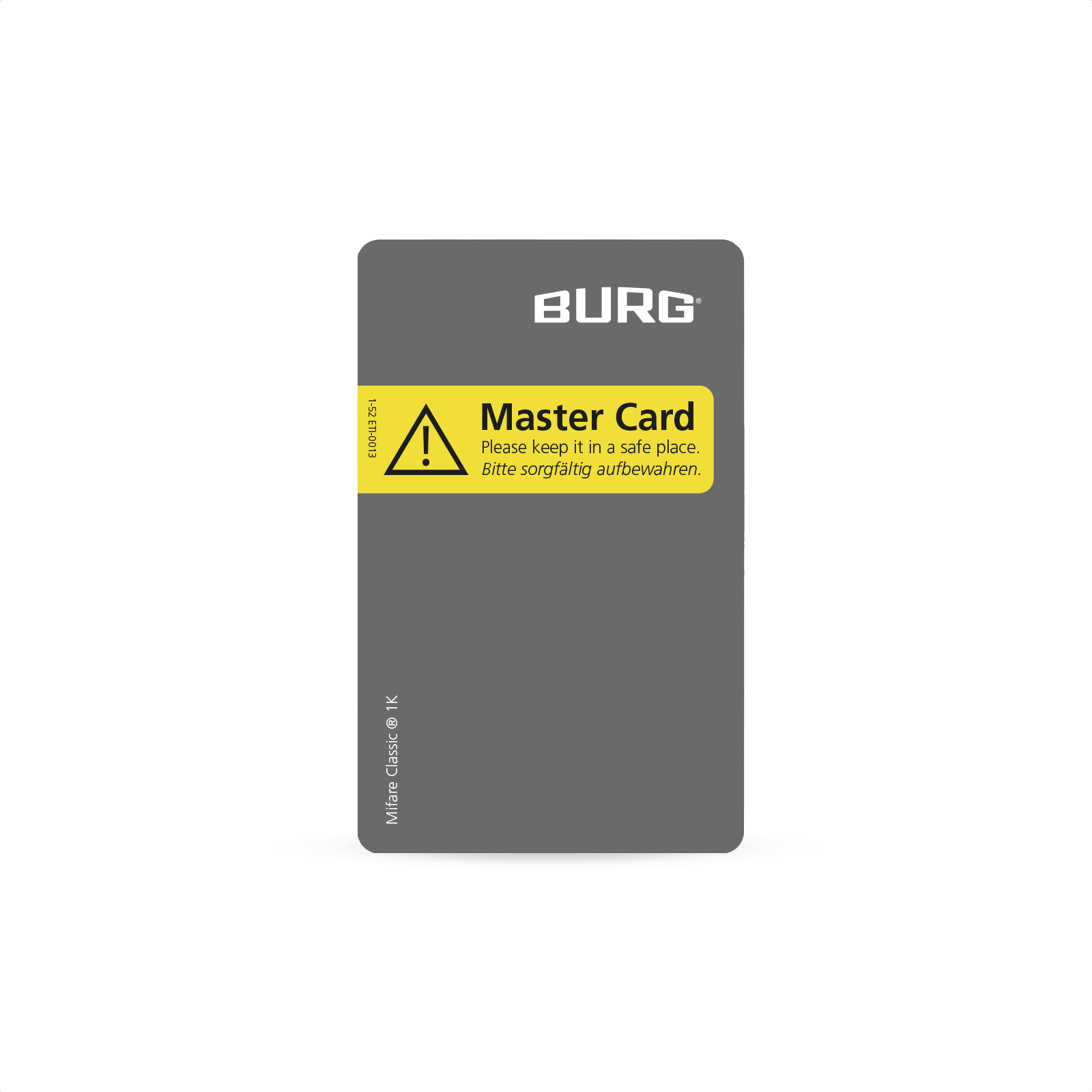 RFID Master-Karte MIFARE 1K für BURG Flexo- und Niro-Serie