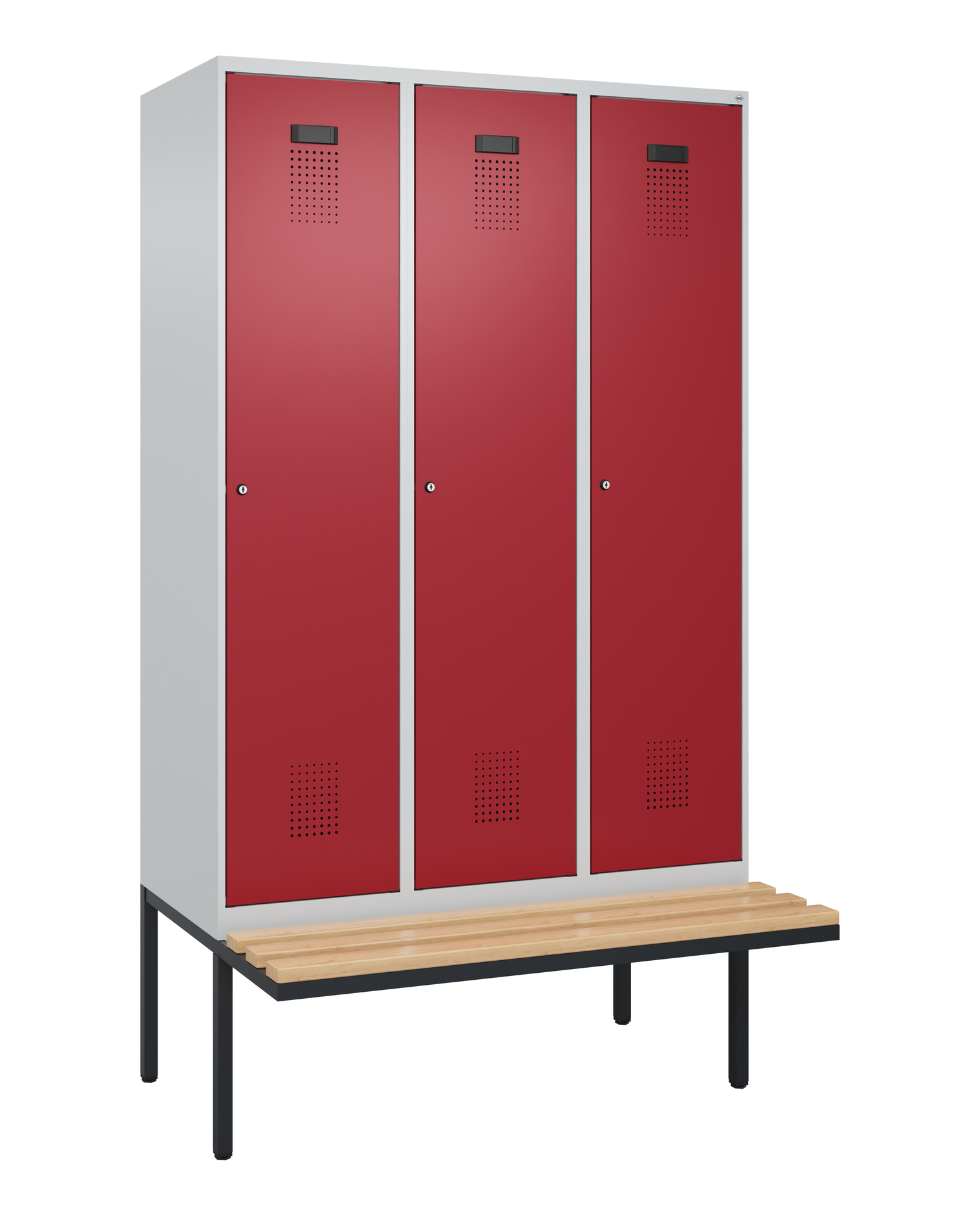 C+P Spind Evolo PLUS, Bank, 3 Abteile, 2120x1200x8