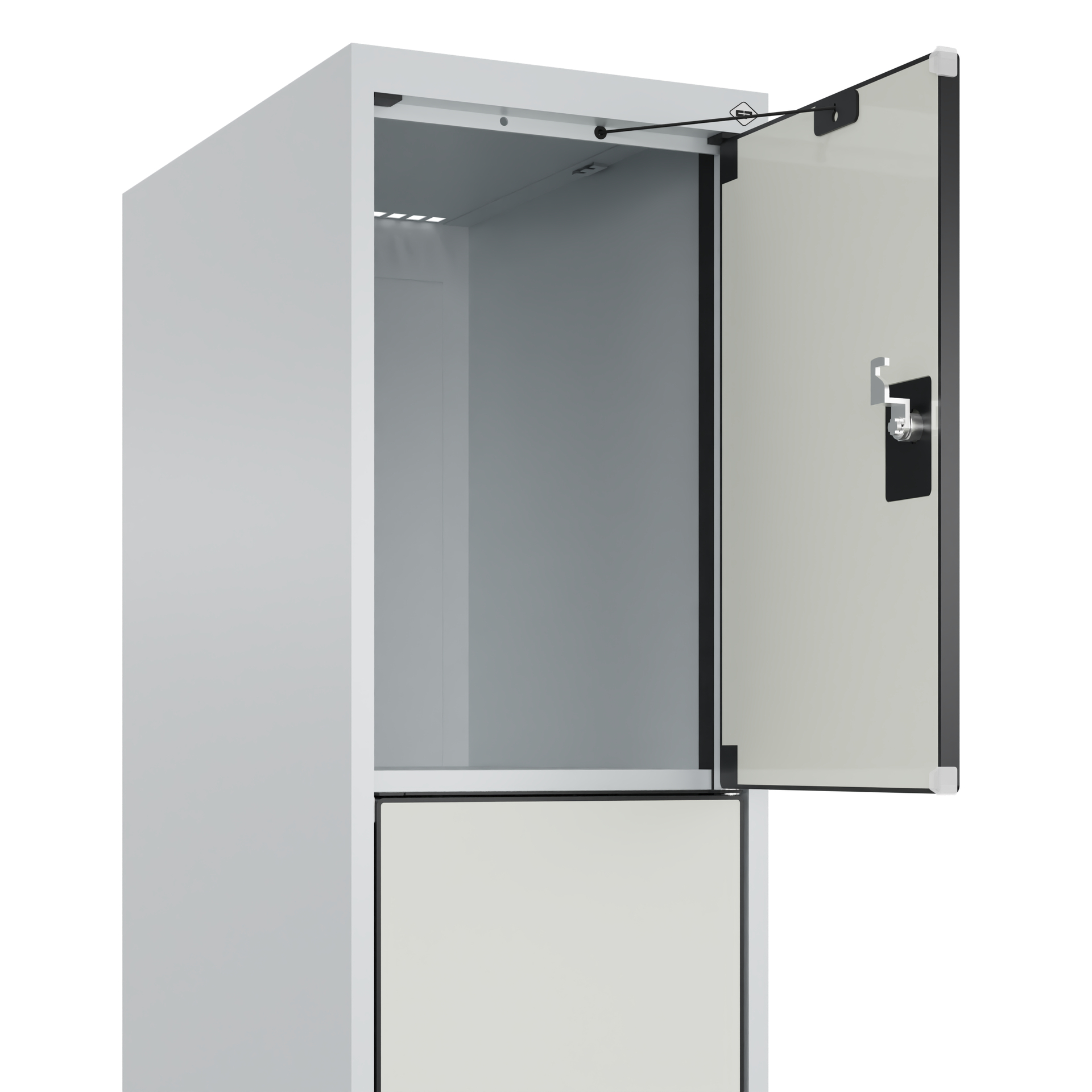 C+P Schlie�fachschrank Evolo PLUS, F��e, 4 F�cher, 1950x300x500mm