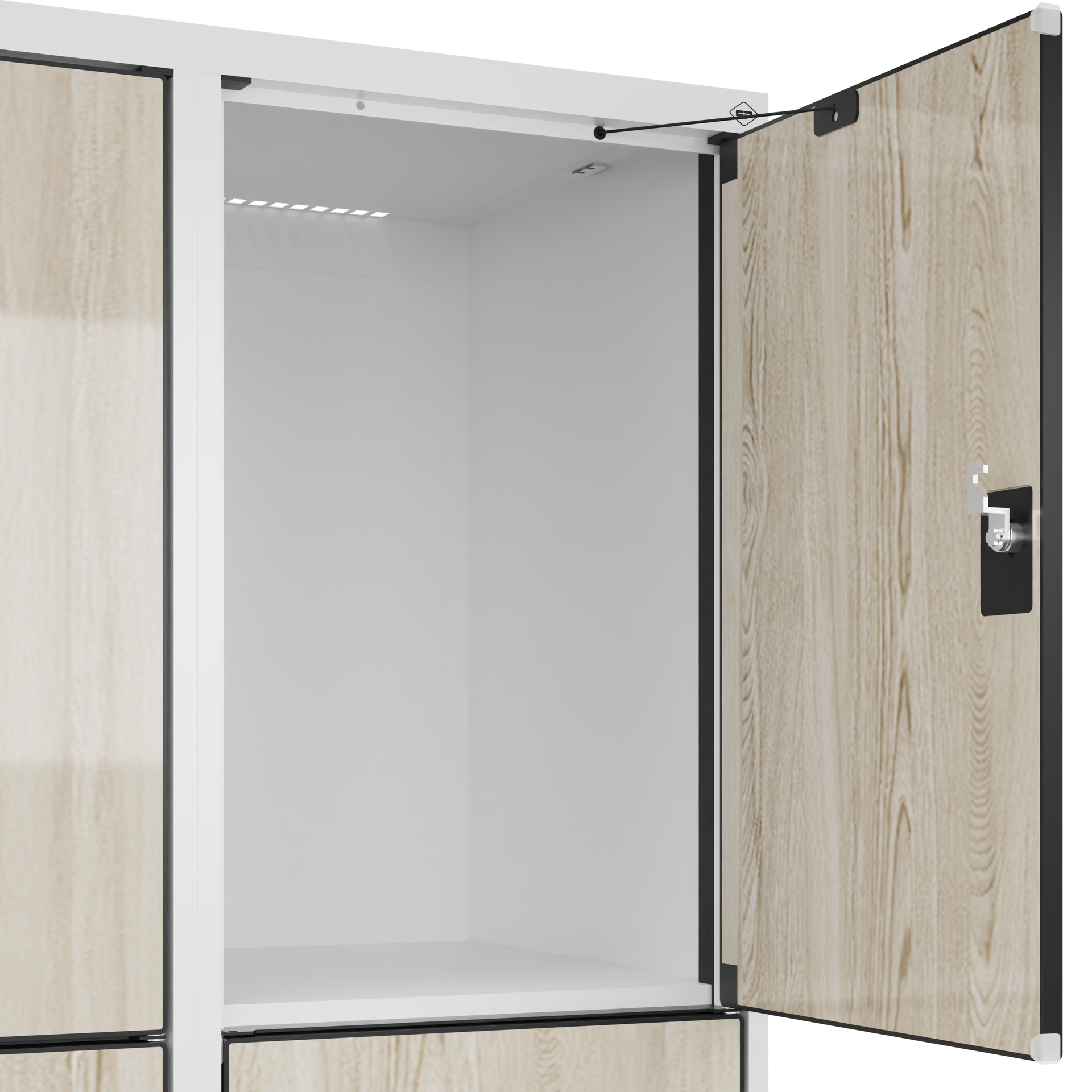 C+P Schlie�fachschrank Evolo PLUS, Sockel, 6 F�cher, 1950x800x500mm