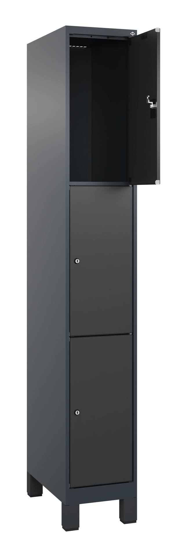 C+P Schlie�fachschrank Evolo PLUS, F��e, 3 F�cher, 1950x300x500mm