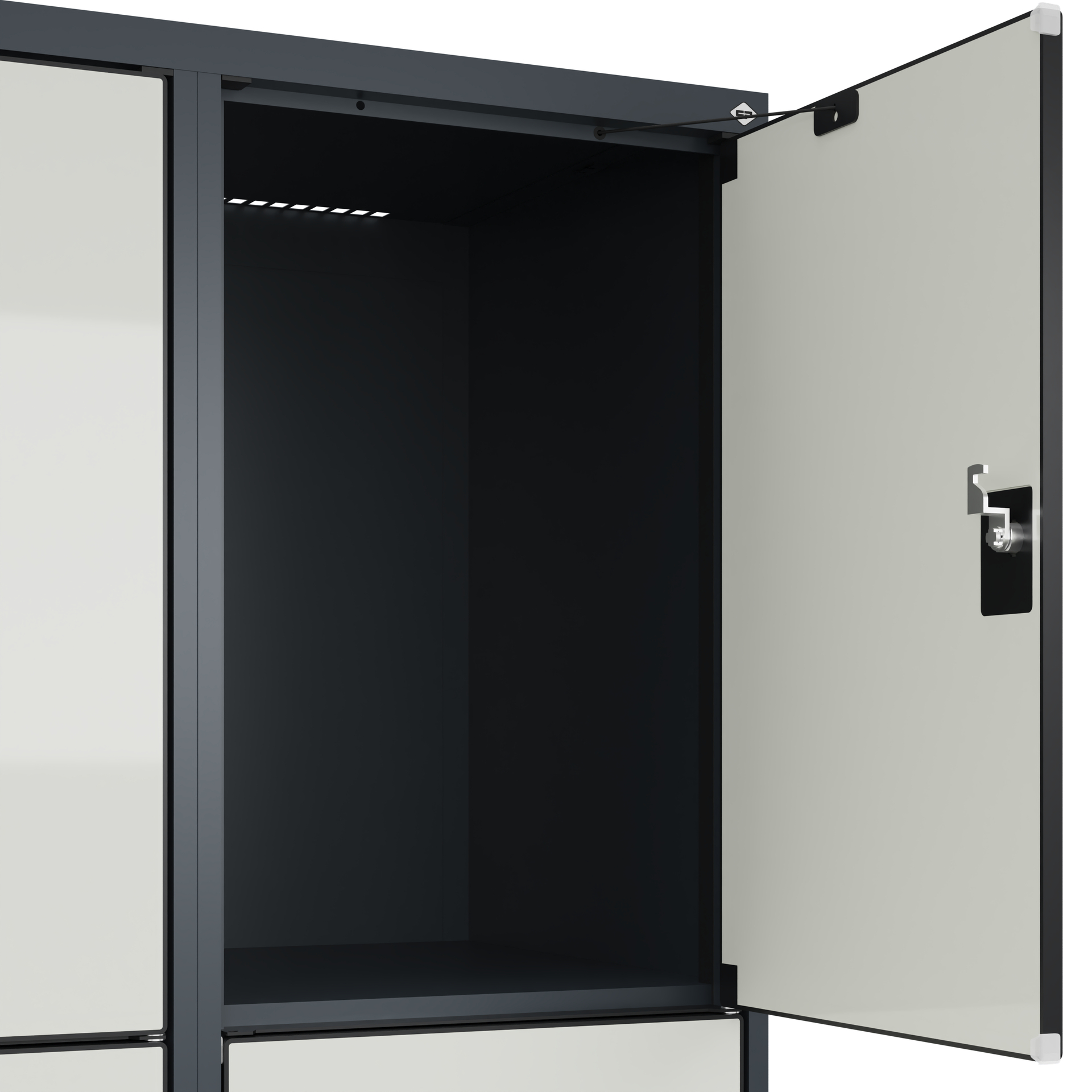 C+P Schlie�fachschrank Evolo PLUS, F��e, 9 F�cher, 1950x1200x500mm