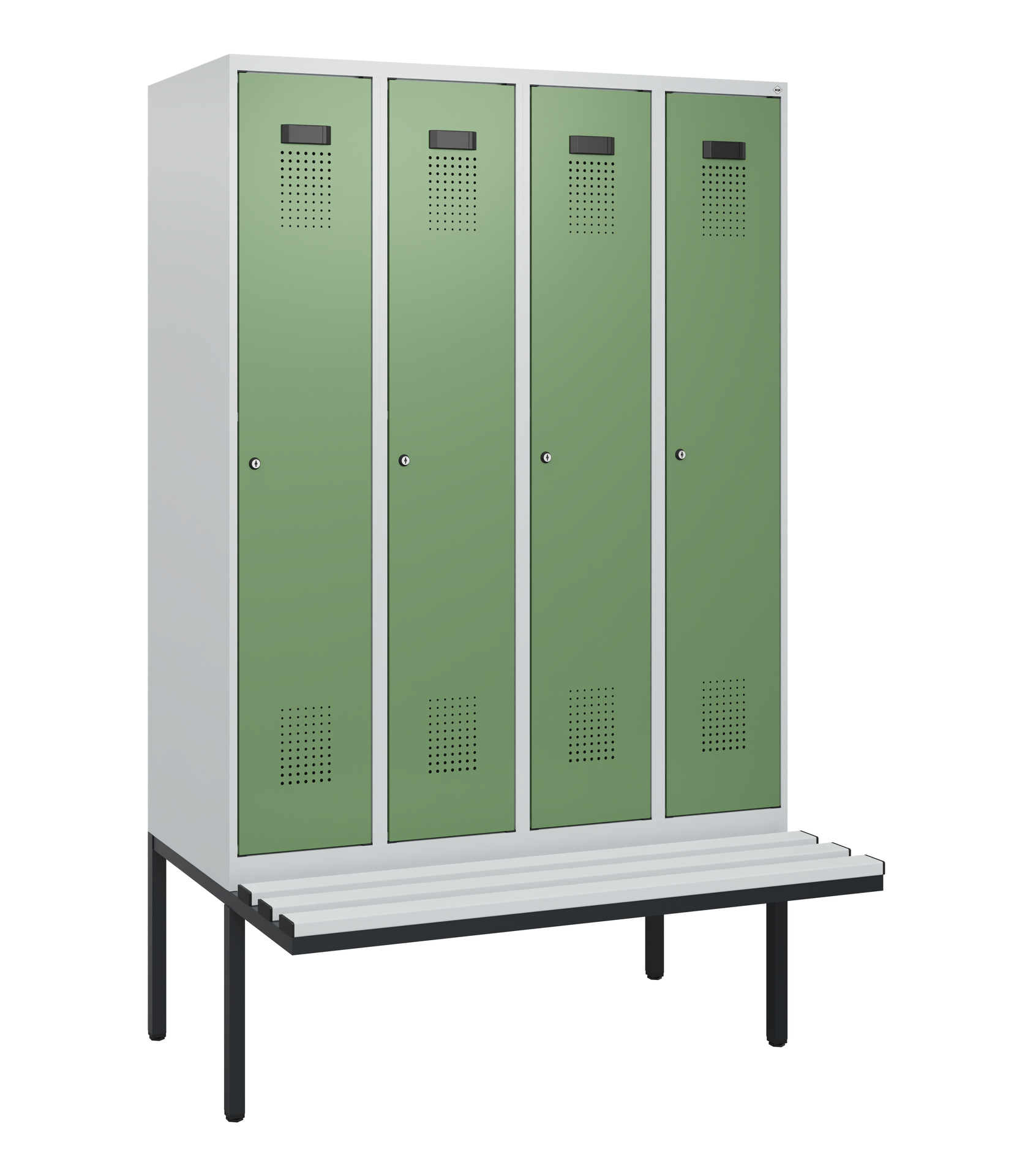 C+P Spind Evolo PLUS, Bank, 4 Abteile, 1950x1200x8