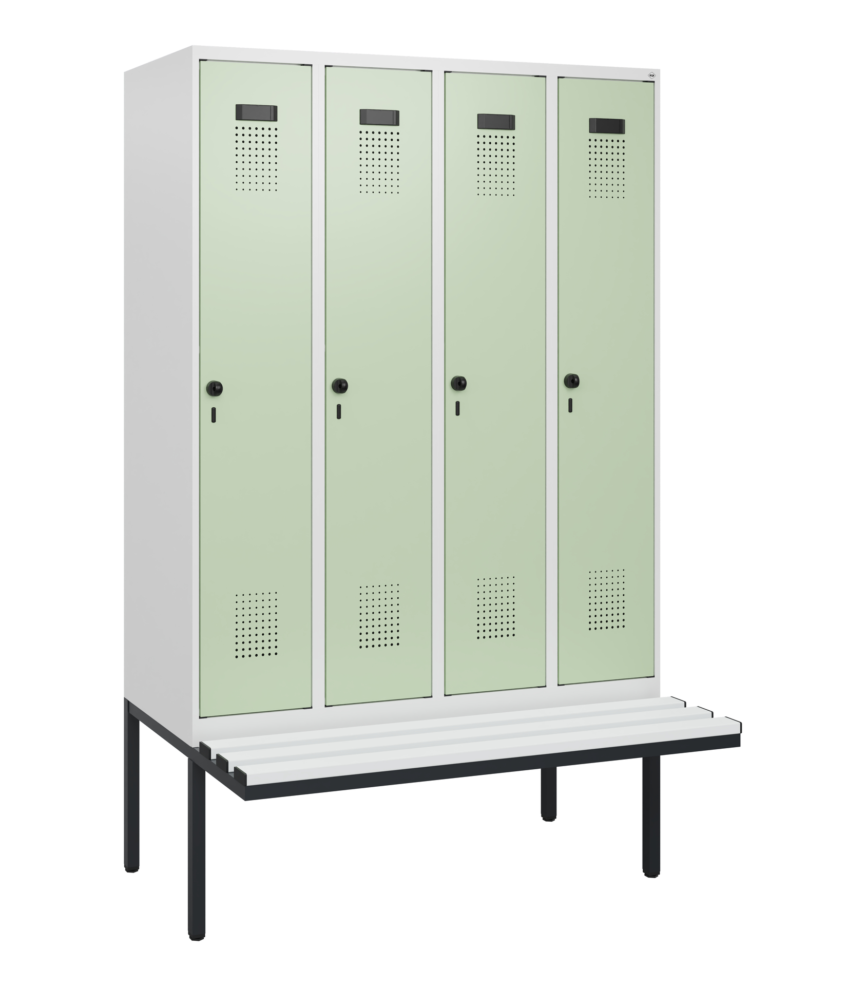 C+P Spind Evolo PLUS, Bank, 4 Abteile, 1950x1200x8
