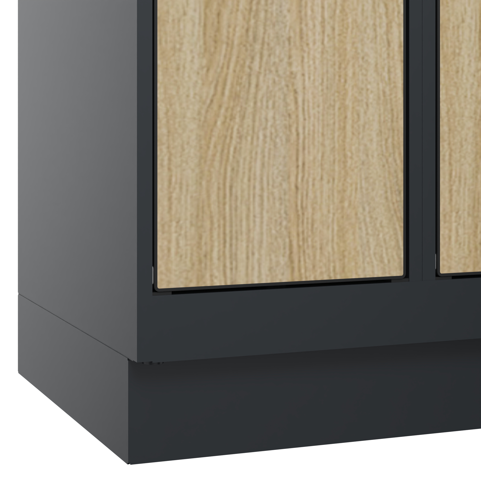 C+P Schlie�fachschrank Evolo PLUS, Sockel, 4 F�cher, 1950x300x500mm