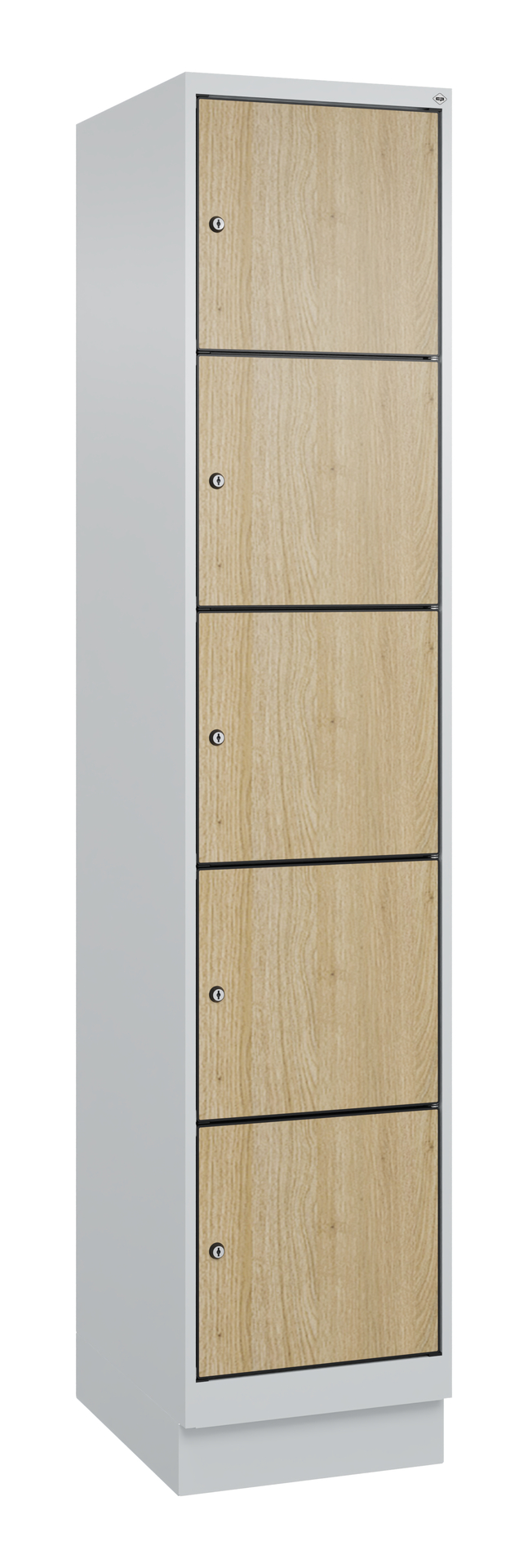 C+P Schlie�fachschrank Evolo PLUS, Sockel, 5 F�cher, 1950x400x500mm