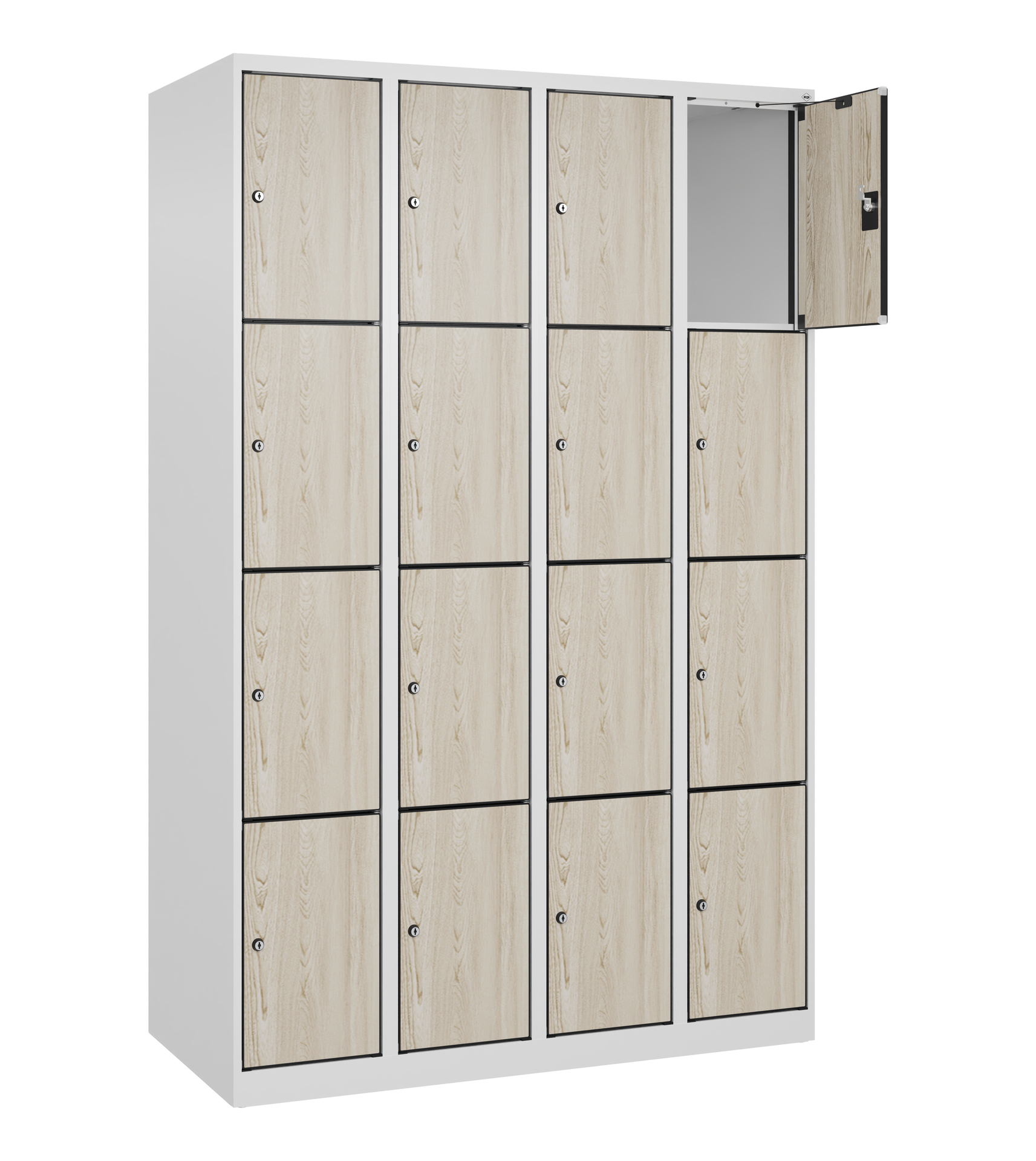 C+P Schlie�fachschrank Evolo PLUS, 16 F�cher, 1850x1200x500mm