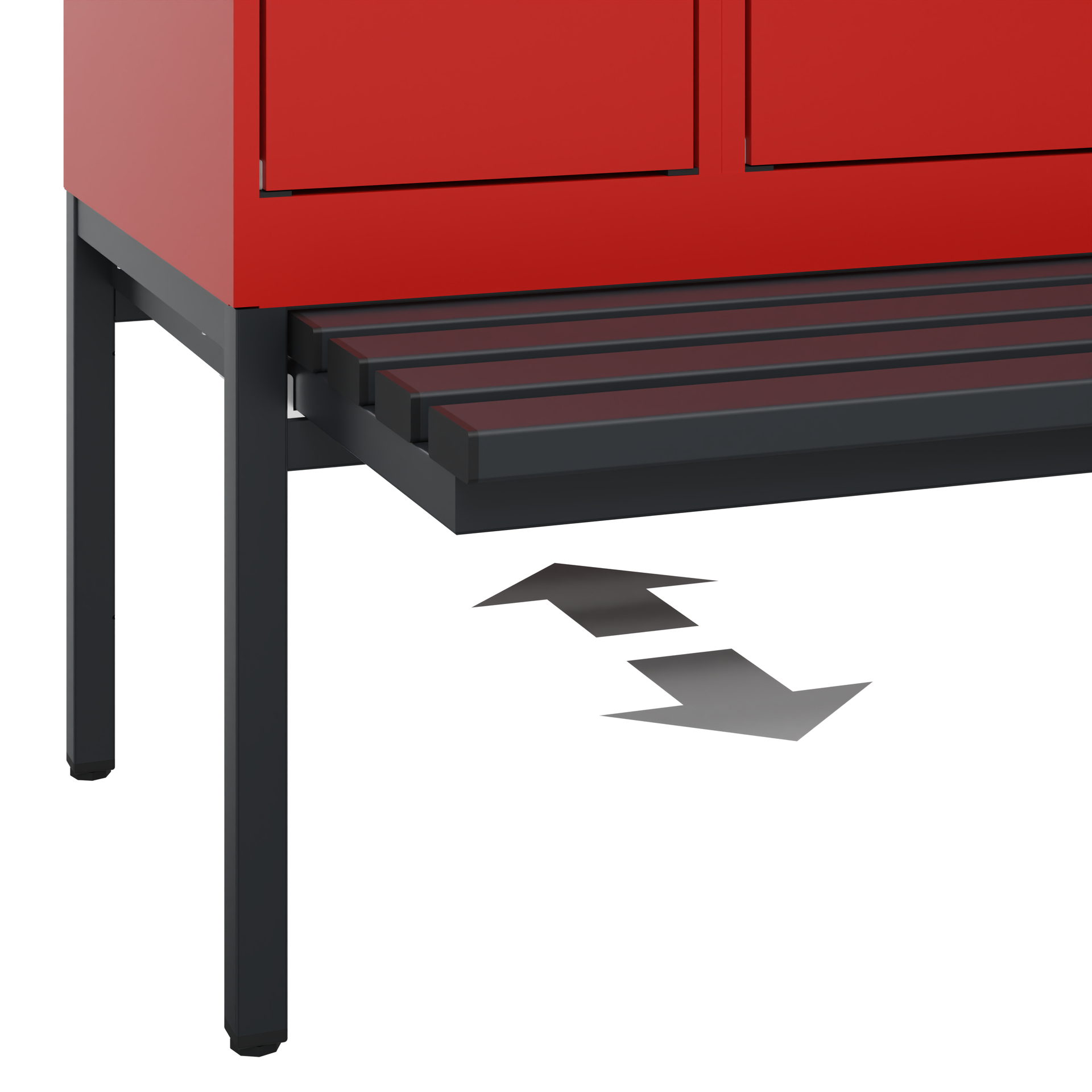 C+P Spind Evolo PLUS, Bank, 1 Abteil, 2120x300x815mm