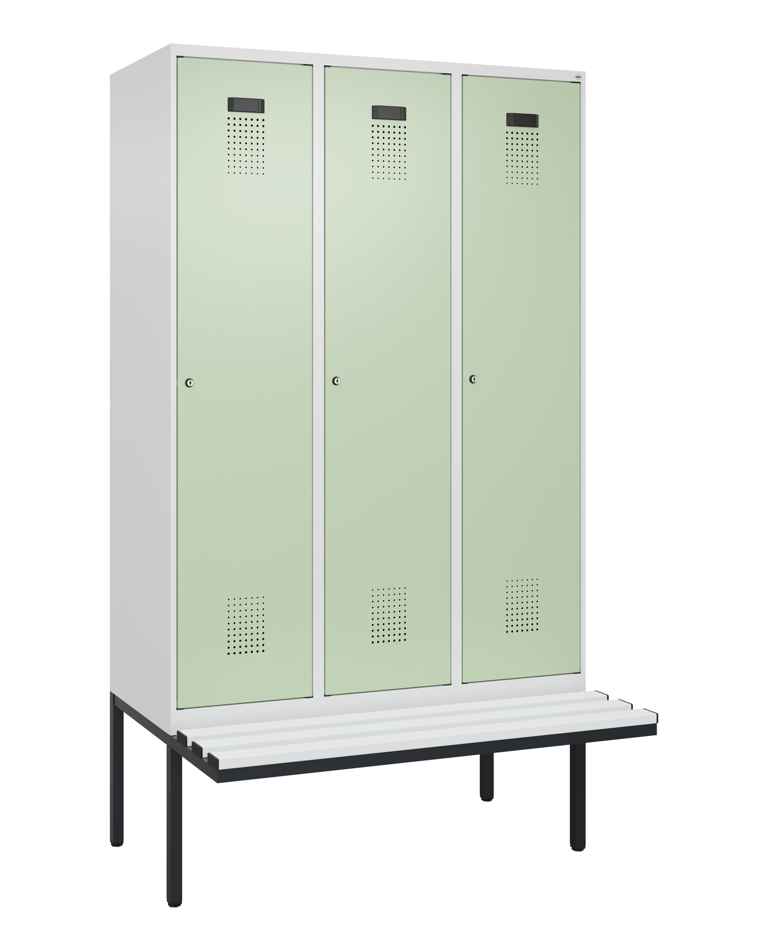 C+P Spind Evolo PLUS, Bank, 3 Abteile, 2120x1200x8