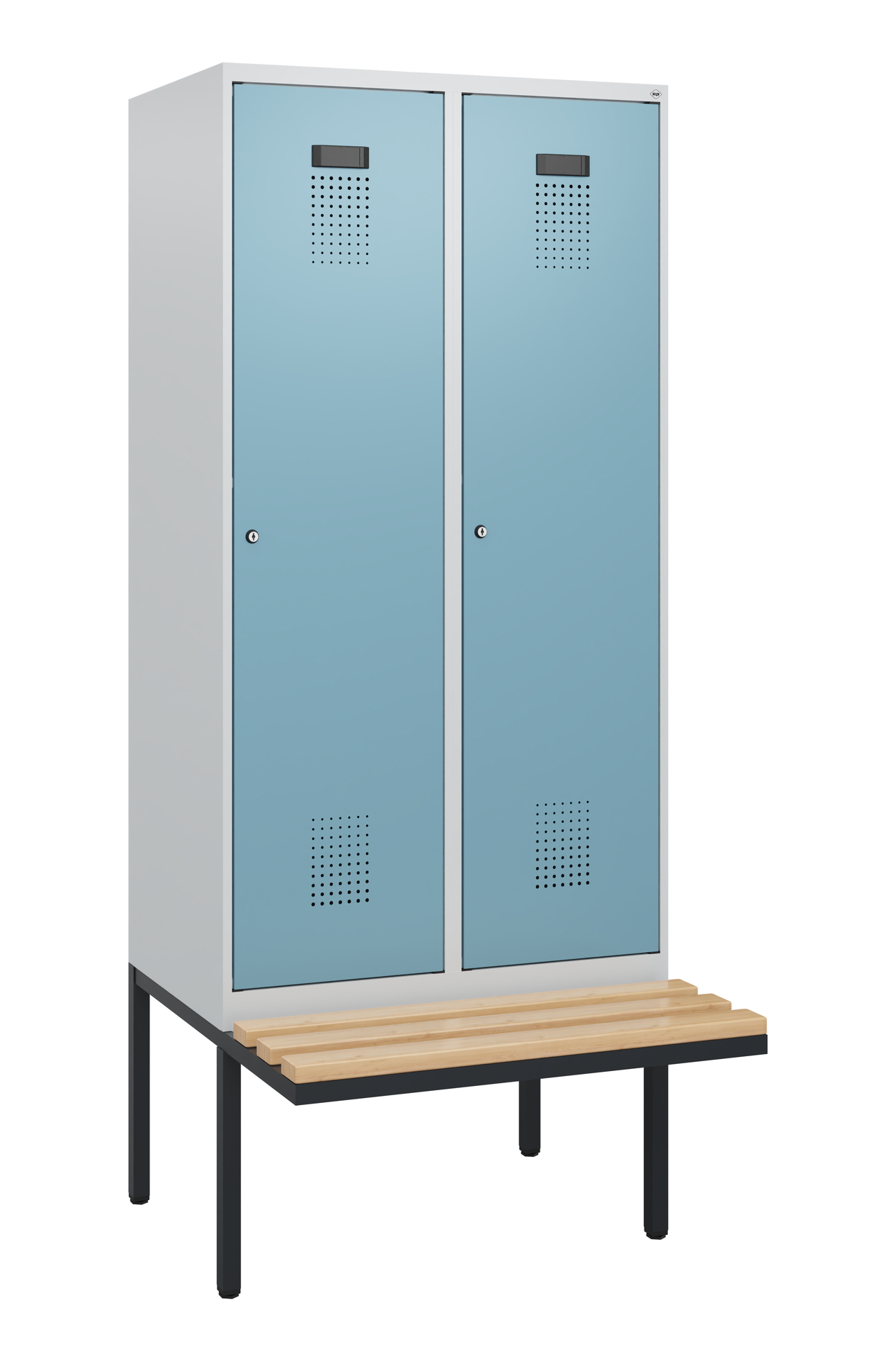 C+P Spind Evolo PLUS, Bank, 2 Abteile, 1950x800x81