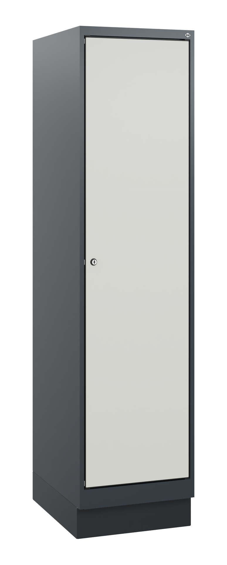 C+P Spind Evolo PLUS, Sockel, 1 Abteil, 1630x400x500mm