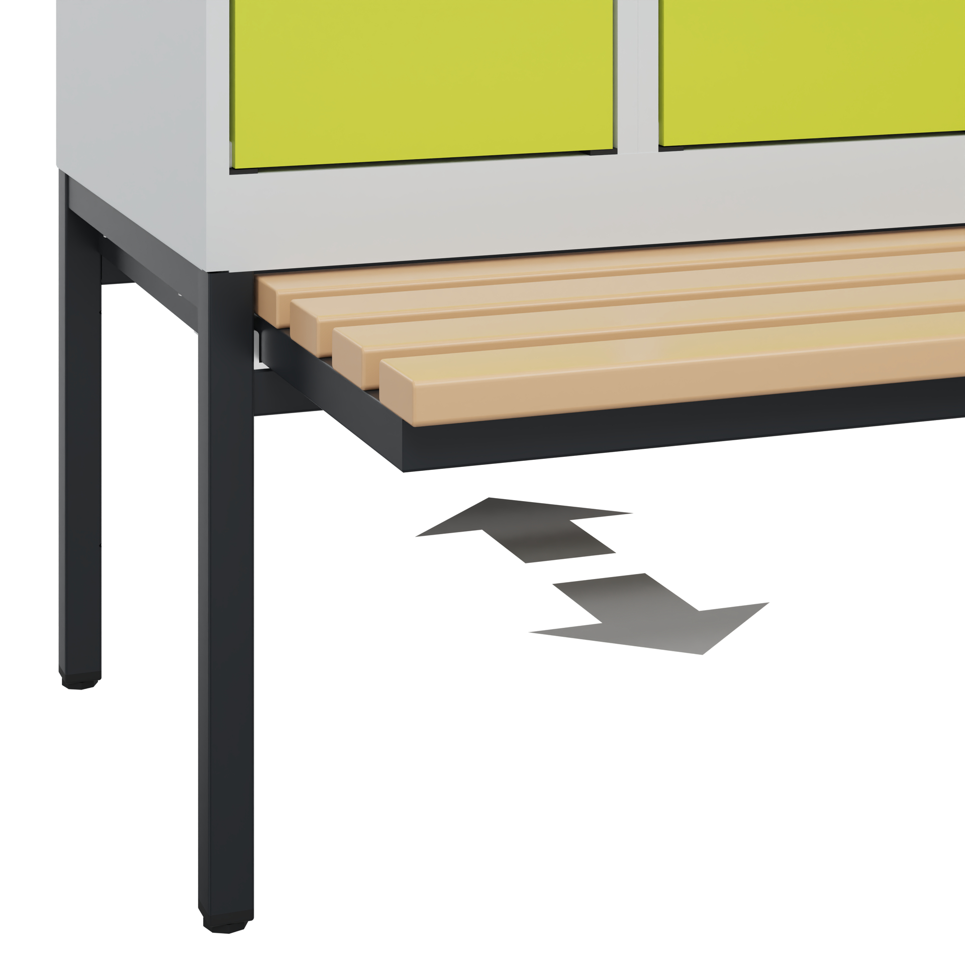 C+P Spind Evolo PLUS, Bank, 1 Abteil, 2120x300x815mm