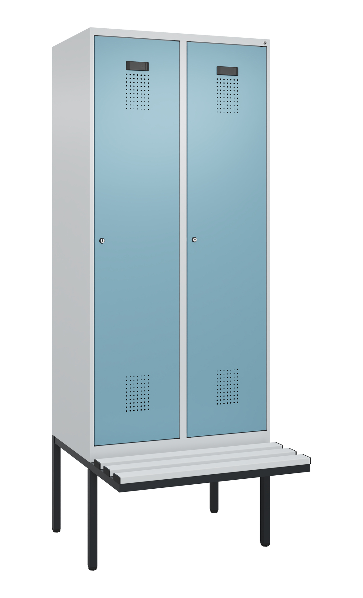 C+P Spind Evolo PLUS, Bank, 2 Abteile, 2120x800x81