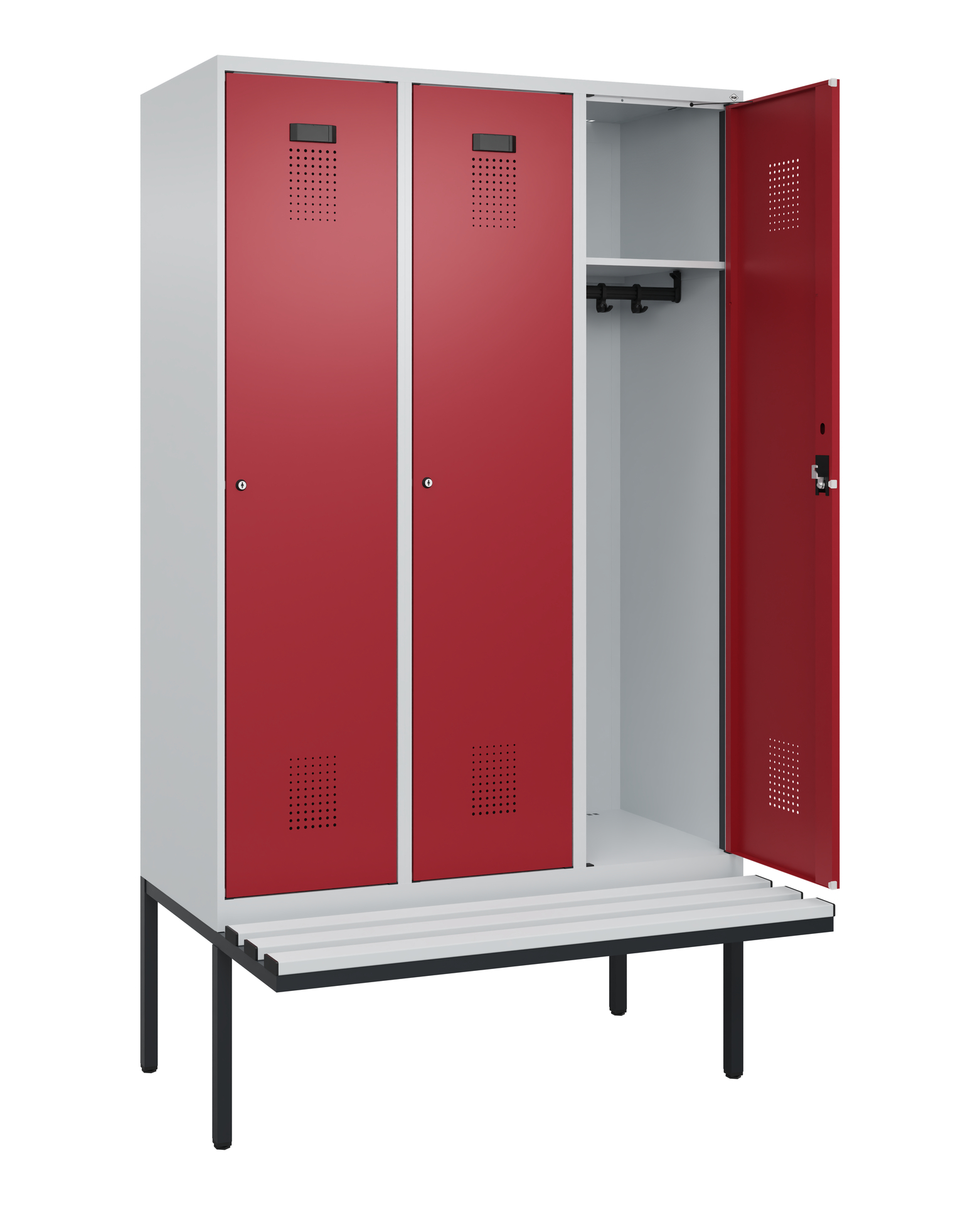 C+P Spind Evolo PLUS, Bank, 3 Abteile, 2120x1200x8