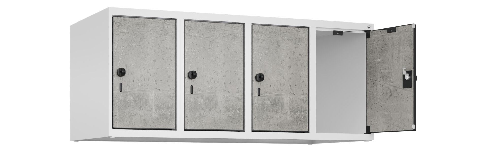 C+P Aufsatzschrank Evolo PLUS, 4 Abteile, 500x1200x500mm