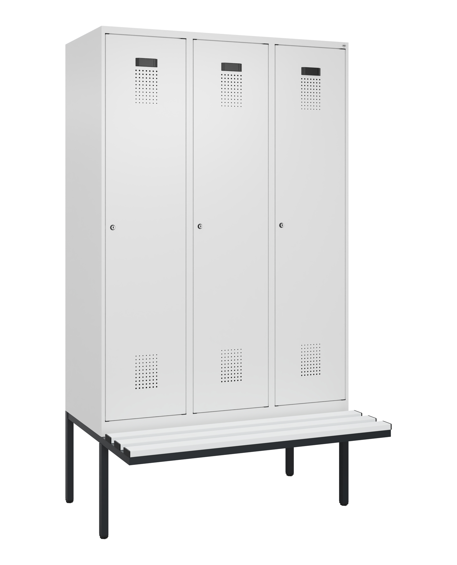 C+P Spind Evolo PLUS, Bank, 3 Abteile, 2120x1200x8