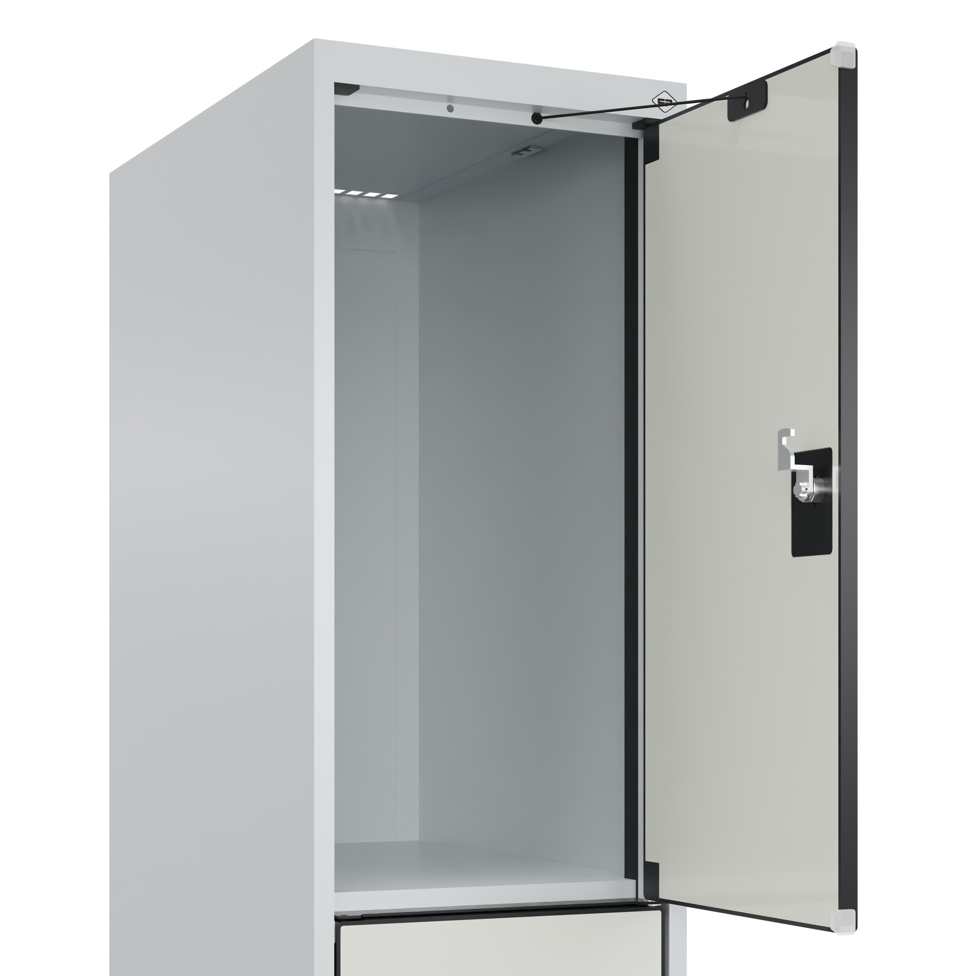 C+P Schlie�fachschrank Evolo PLUS, 3 F�cher, 1850x300x500mm