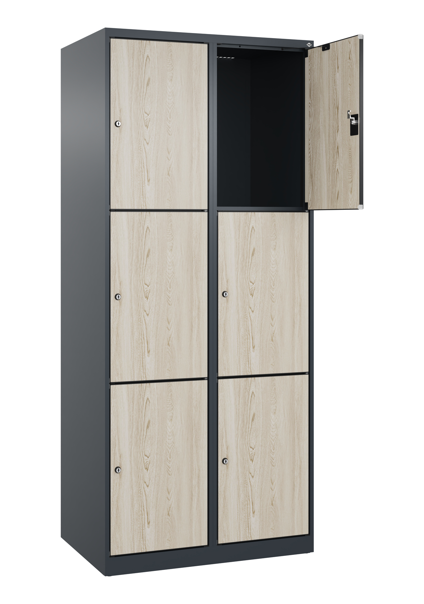 C+P Schlie�fachschrank Evolo PLUS, 6 F�cher, 1850x800x500mm