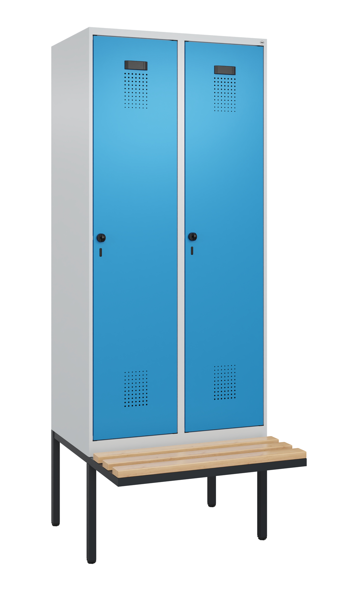 C+P Spind Evolo PLUS, Bank, 2 Abteile, 2120x800x81