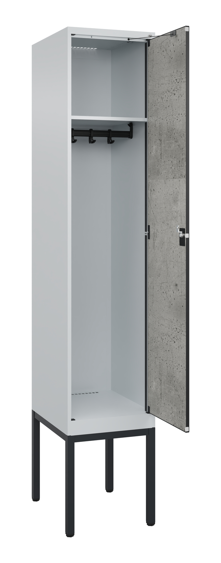 C+P Spind Evolo PLUS, Gestell, 1 Abteil, 2120x400x500mm