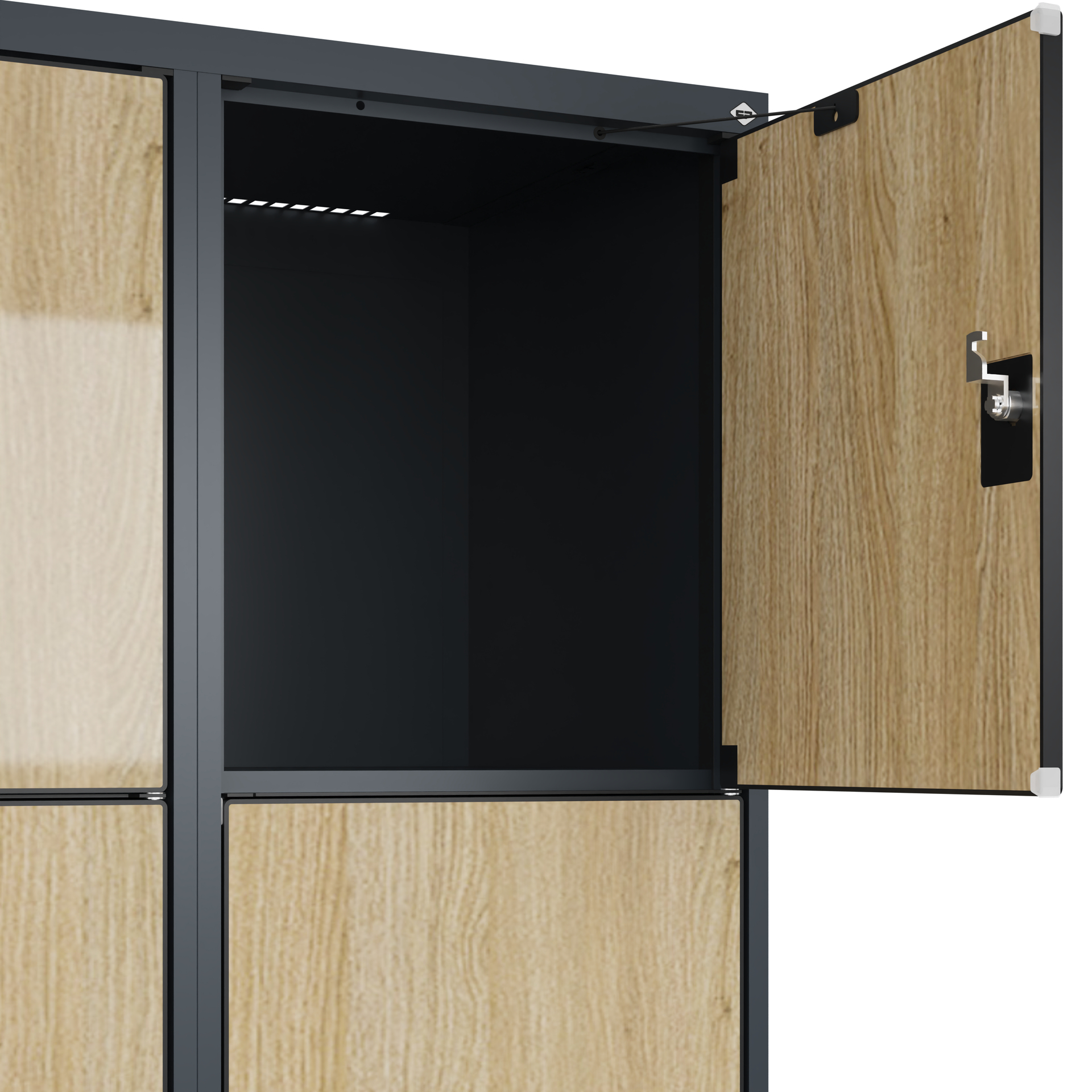 C+P Schlie�fachschrank Evolo PLUS, 12 F�cher, 1850x1200x500mm