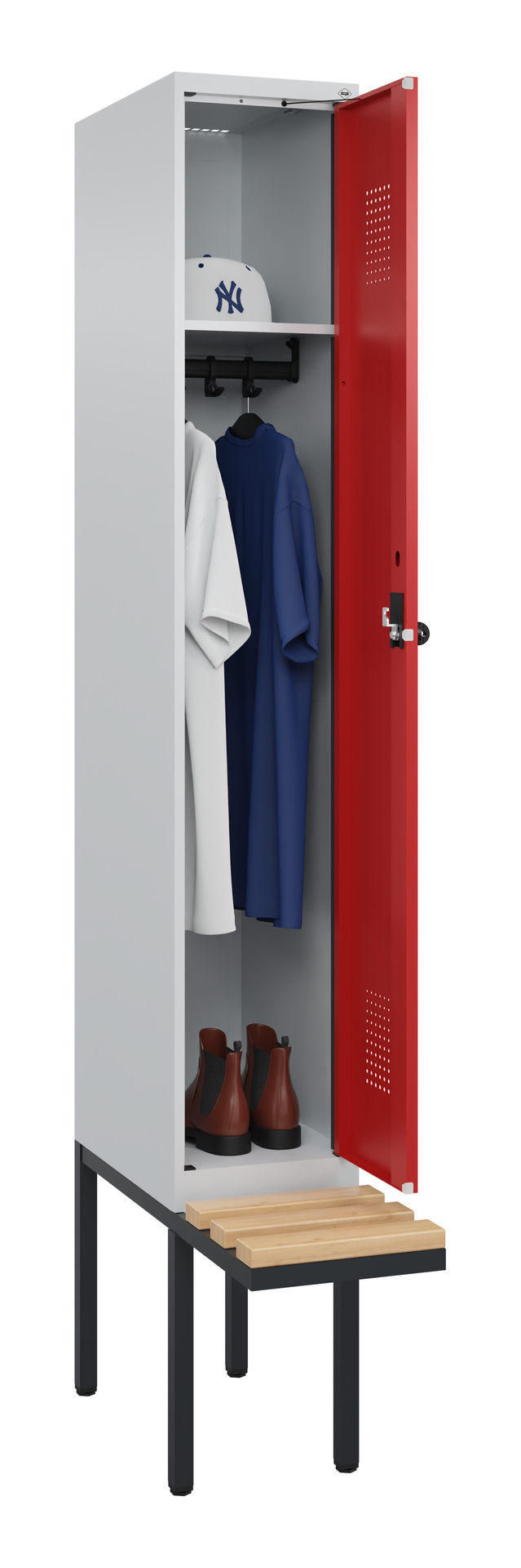 C+P Spind Evolo PLUS, Bank, 1 Abteile, 2120x300x81