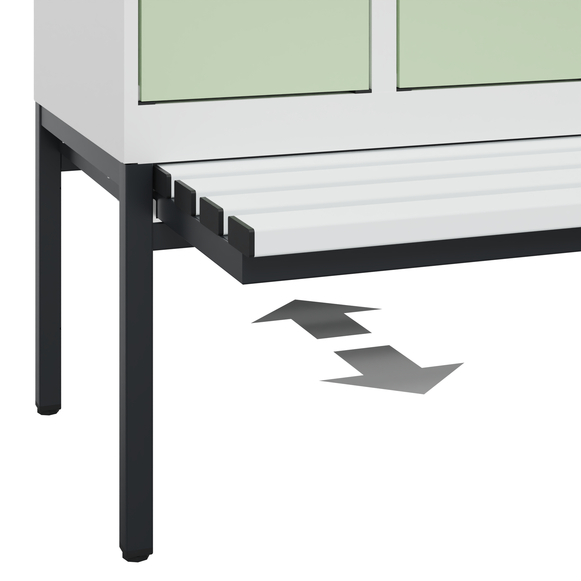 C+P Spind Evolo PLUS, Bank, 3 Abteile, 2120x900x815mm