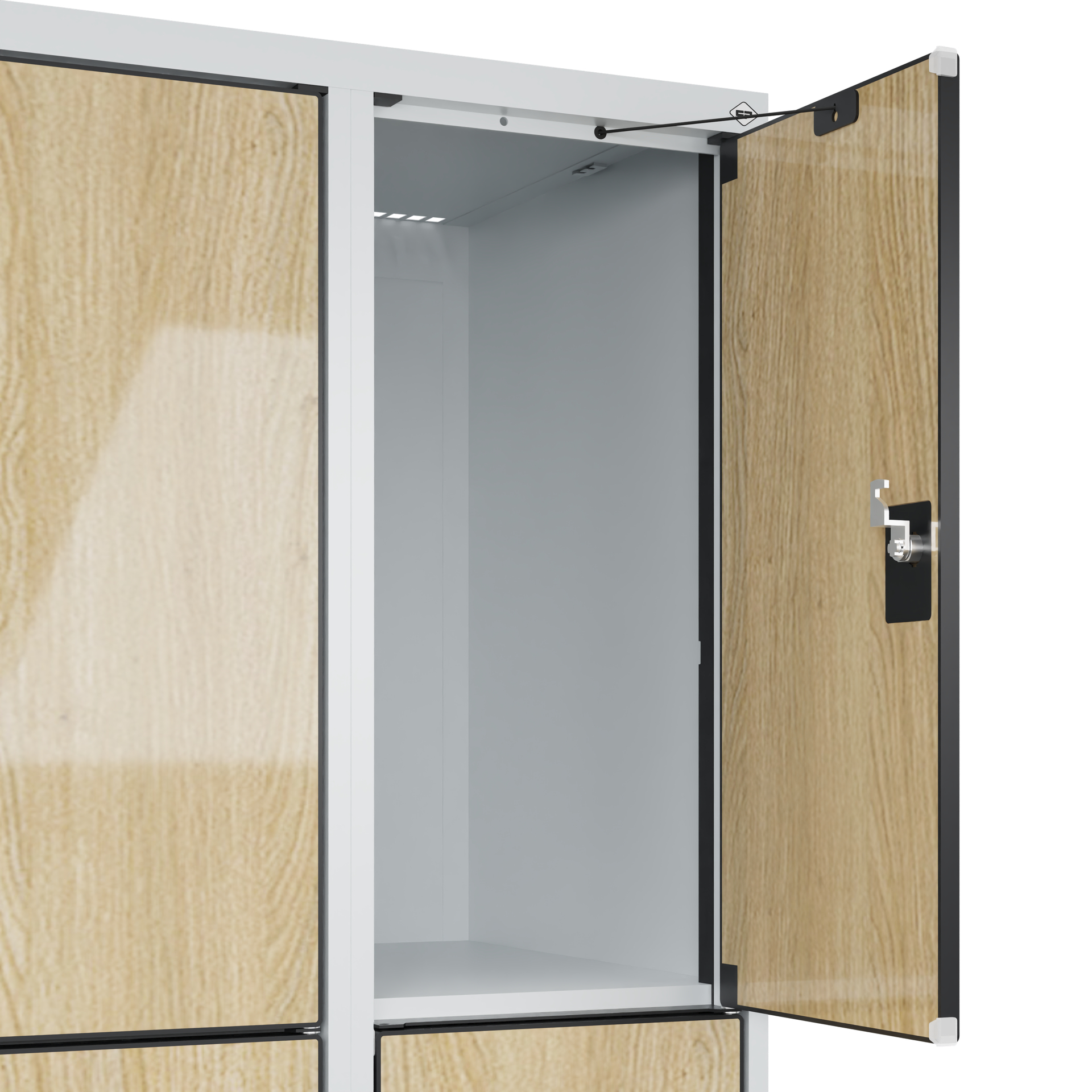 C+P Schlie�fachschrank Evolo PLUS, Sockel, 6 F�cher, 1950x600x500mm