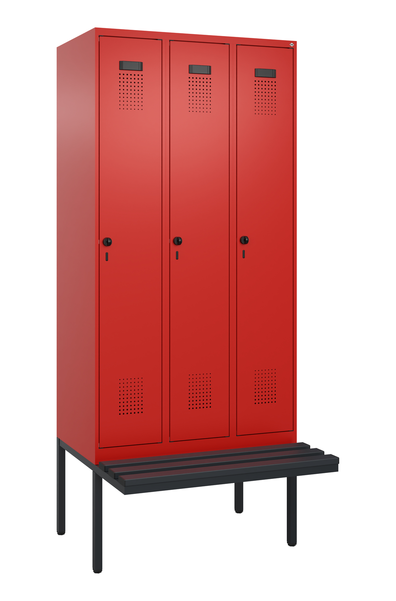 C+P Spind Evolo PLUS, Bank, 3 Abteile, 2120x900x81