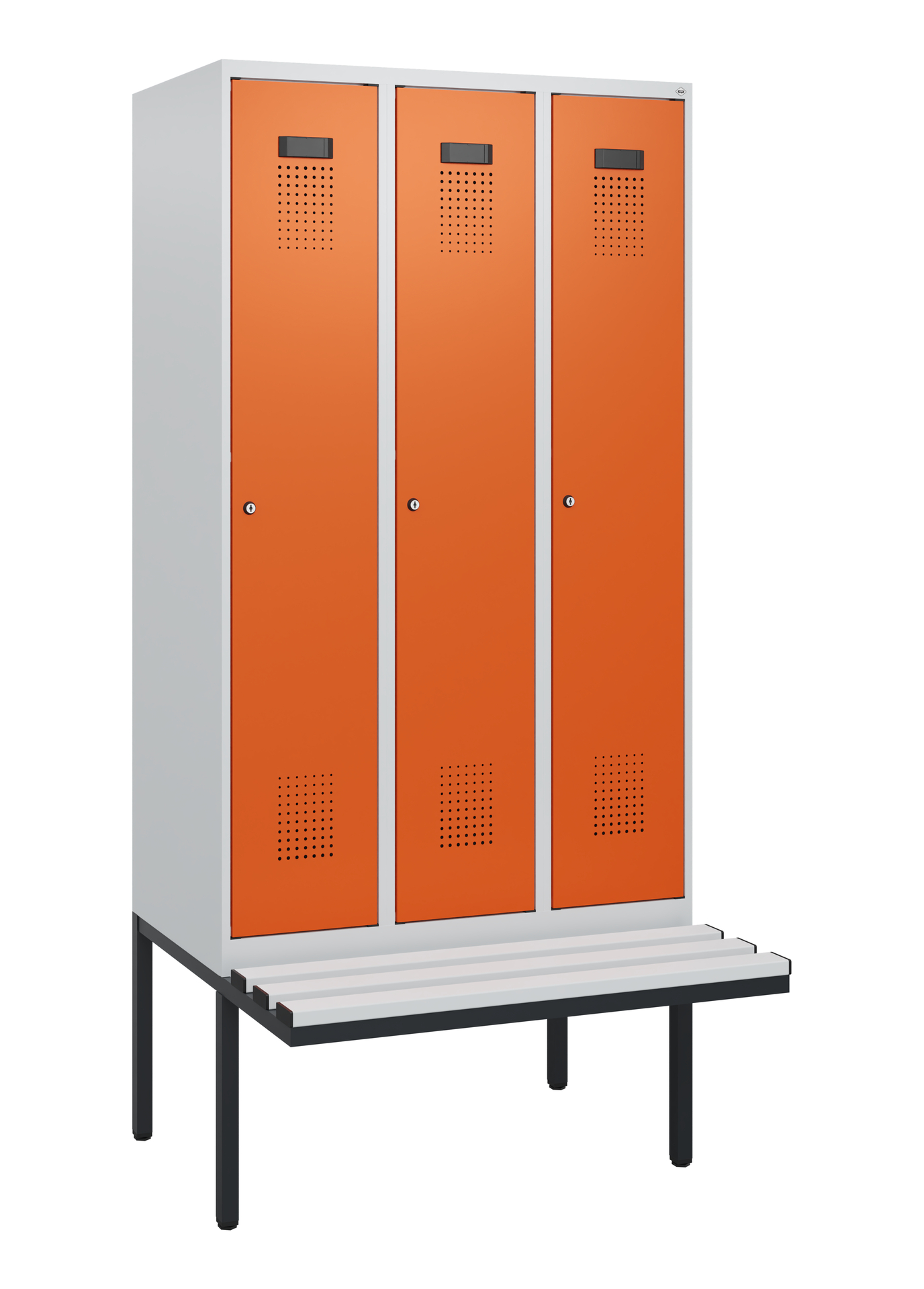 C+P Spind Evolo PLUS, Bank, 3 Abteile, 1950x900x81