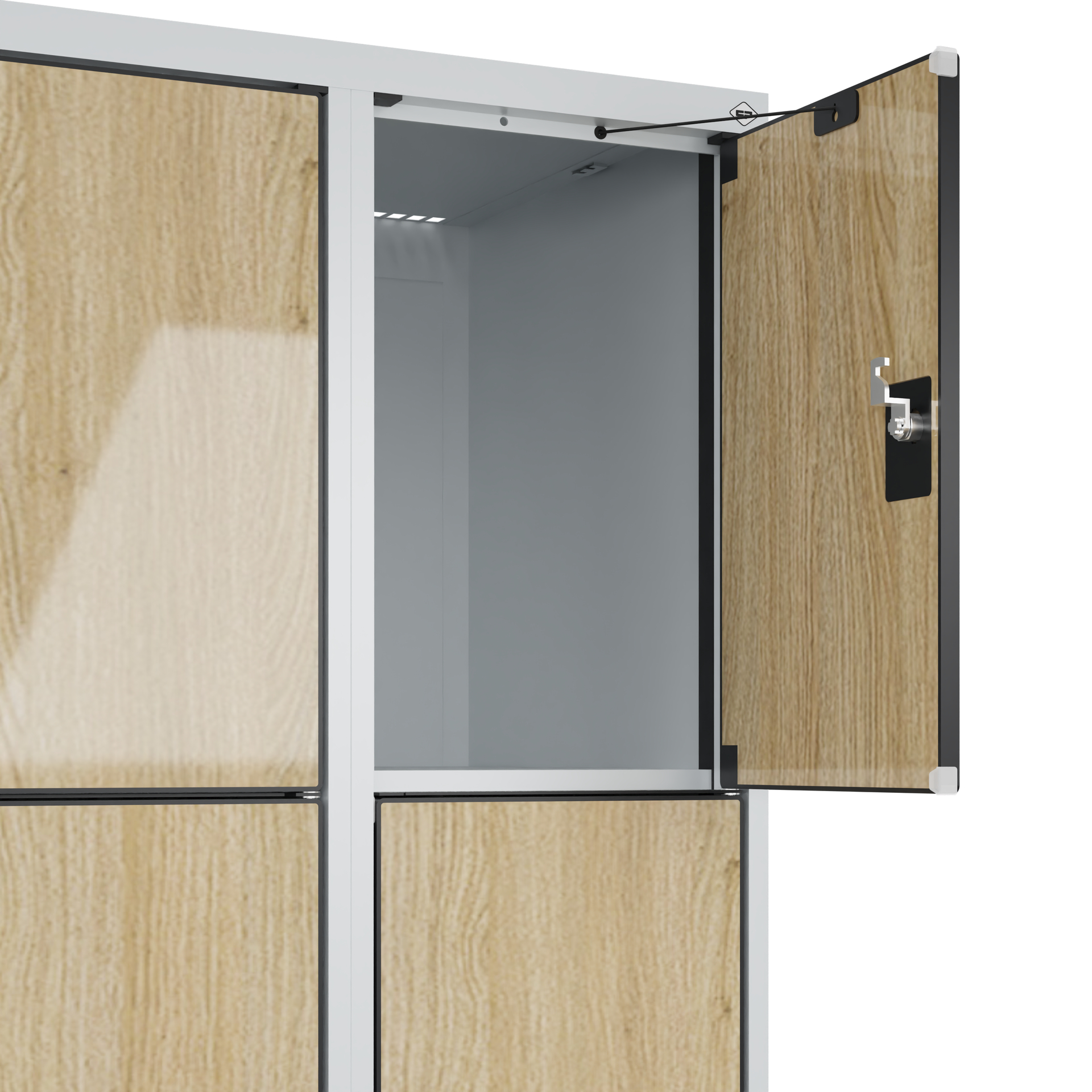 C+P Schlie�fachschrank Evolo PLUS, F��e, 8 F�cher, 1950x600x500mm