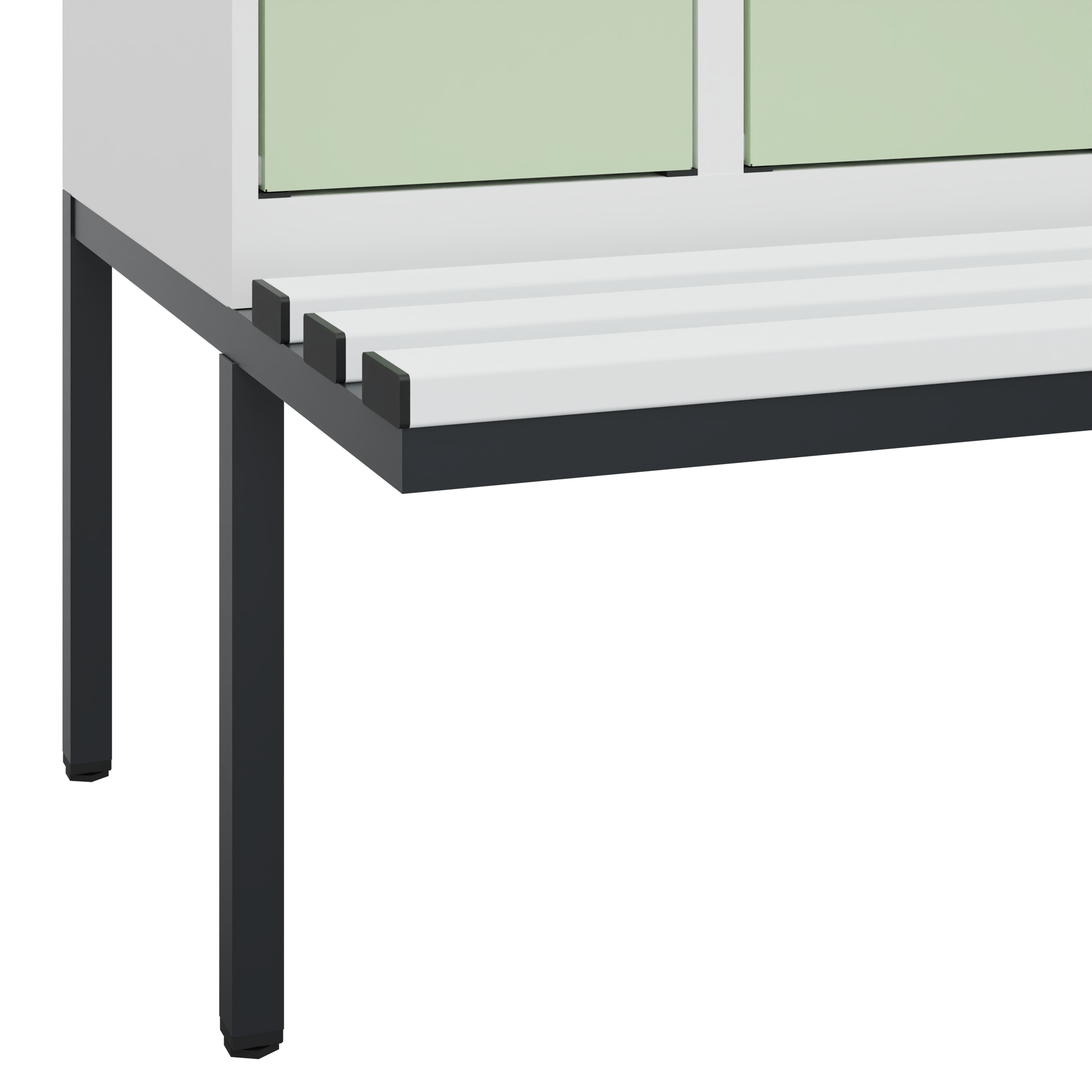 C+P Spind Evolo PLUS, Bank, 3 Abteile, 2120x900x81
