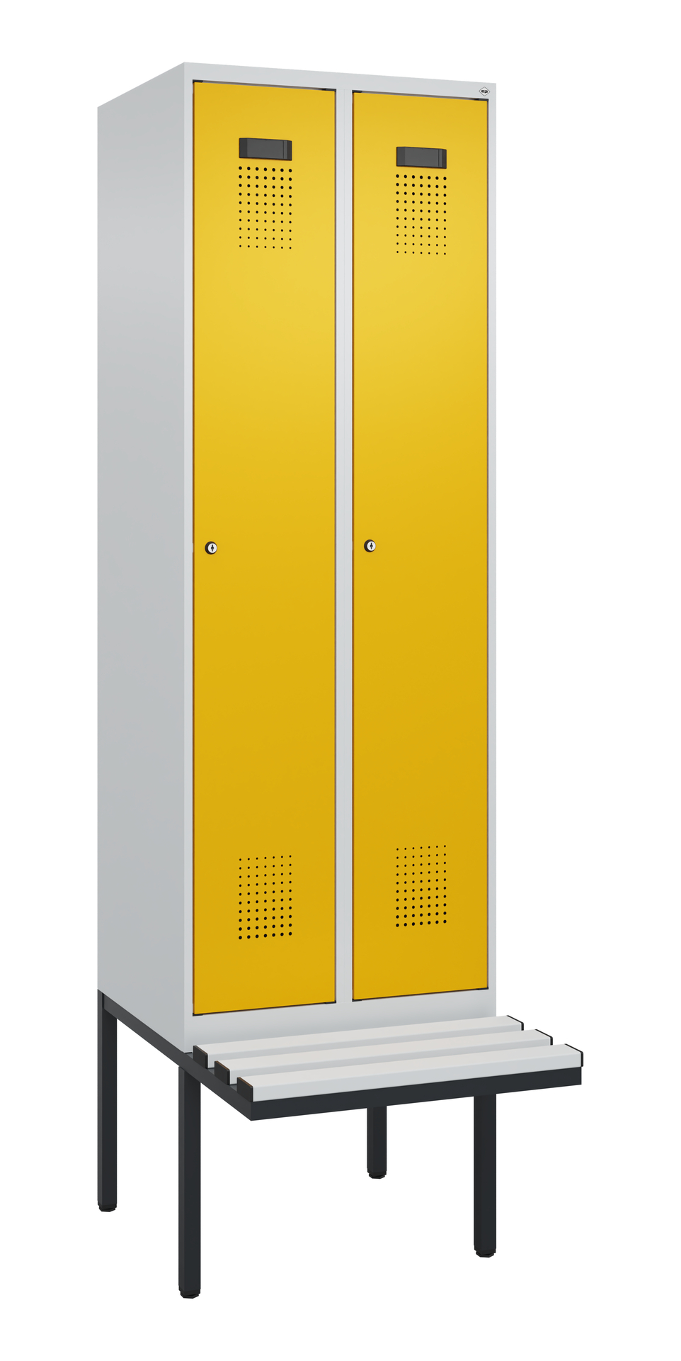 C+P Spind Evolo PLUS, Bank, 2 Abteil, 2120x600x815