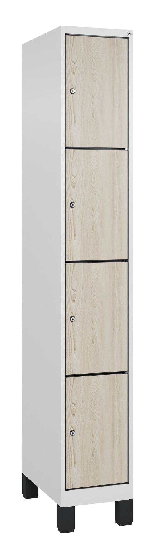 C+P Schlie�fachschrank Evolo PLUS, F��e, 4 F�cher, 1950x300x500mm