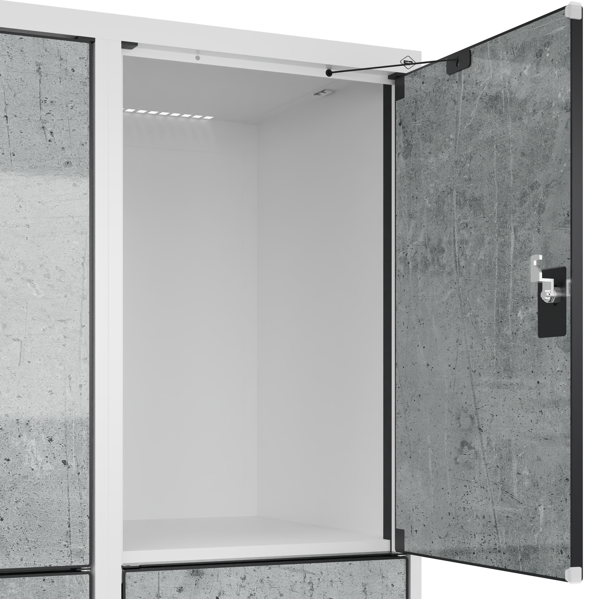 C+P Schlie�fachschrank Evolo PLUS, 6 F�cher, 1850x800x500mm
