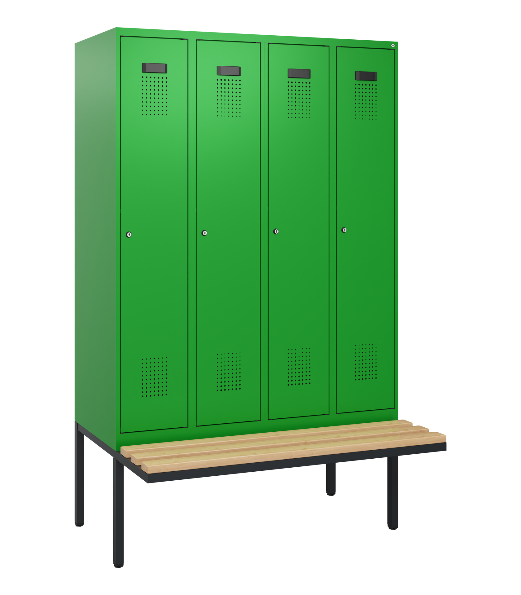 C+P Spind Evolo PLUS, Bank, 4 Abteile, 1950x1200x8