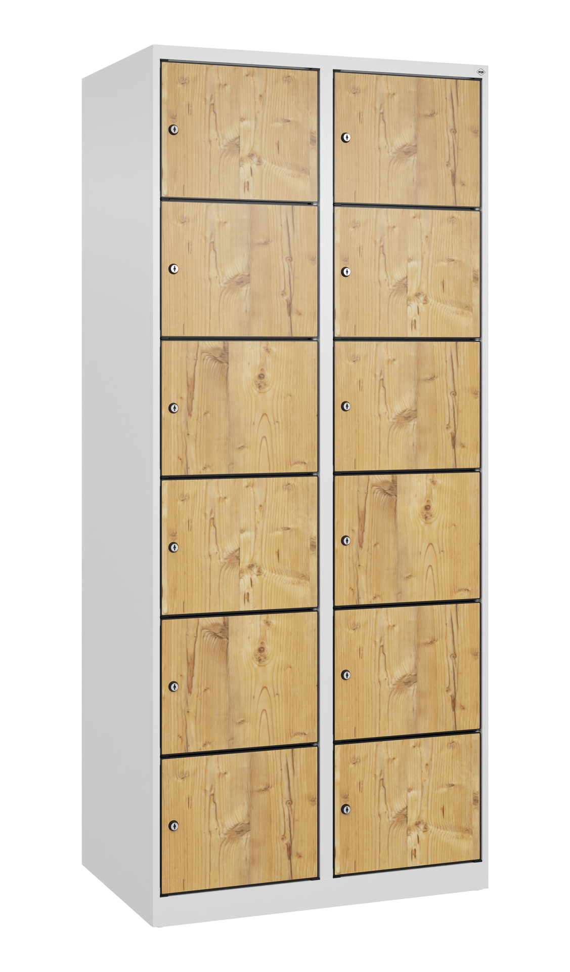 C+P Schlie�fachschrank Evolo PLUS, 12 F�cher, 1850x800x500mm