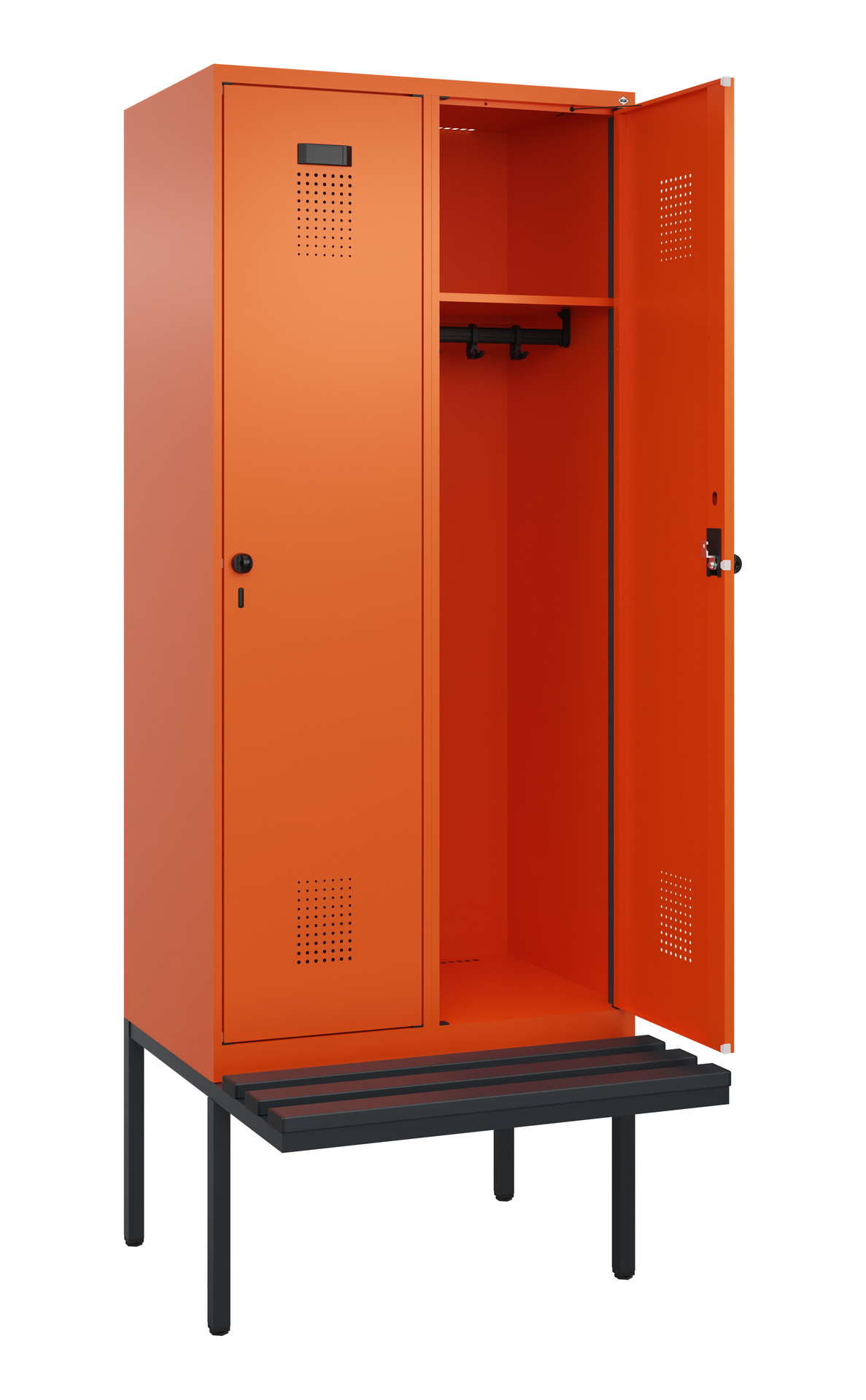 C+P Spind Evolo PLUS, Bank, 2 Abteile, 2120x800x81