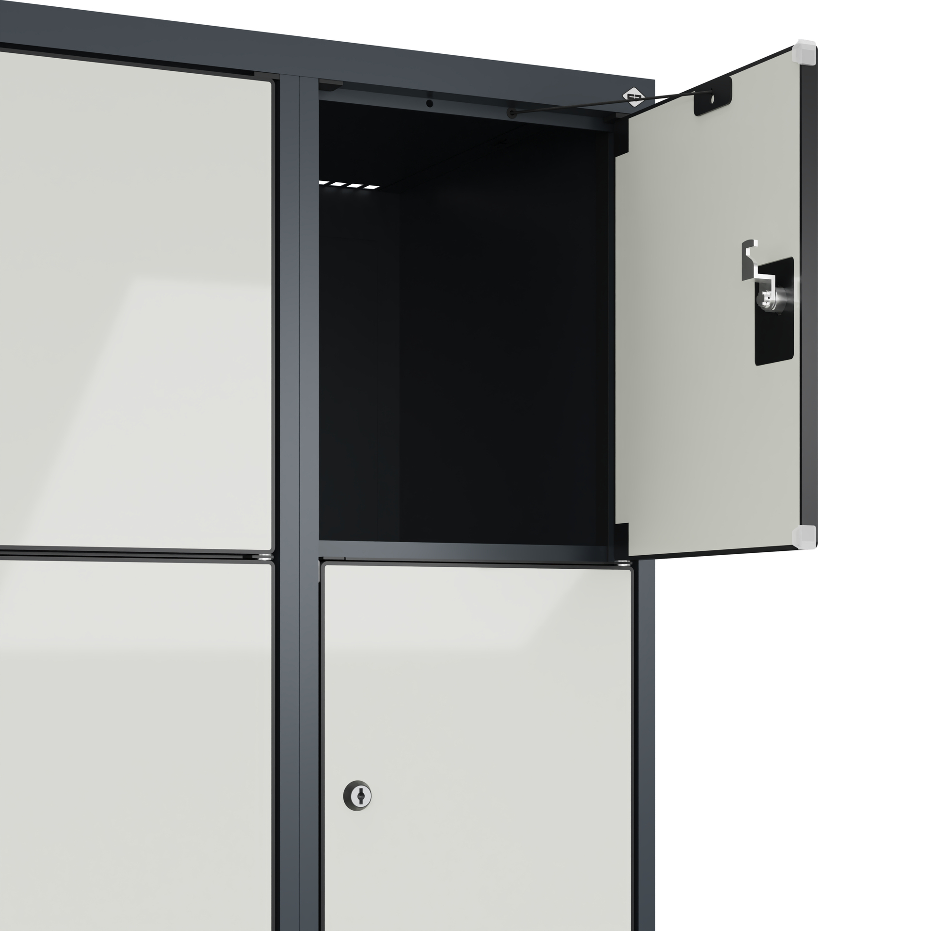 C+P Schlie�fachschrank Evolo PLUS, F��e, 15 F�cher, 1950x900x500mm