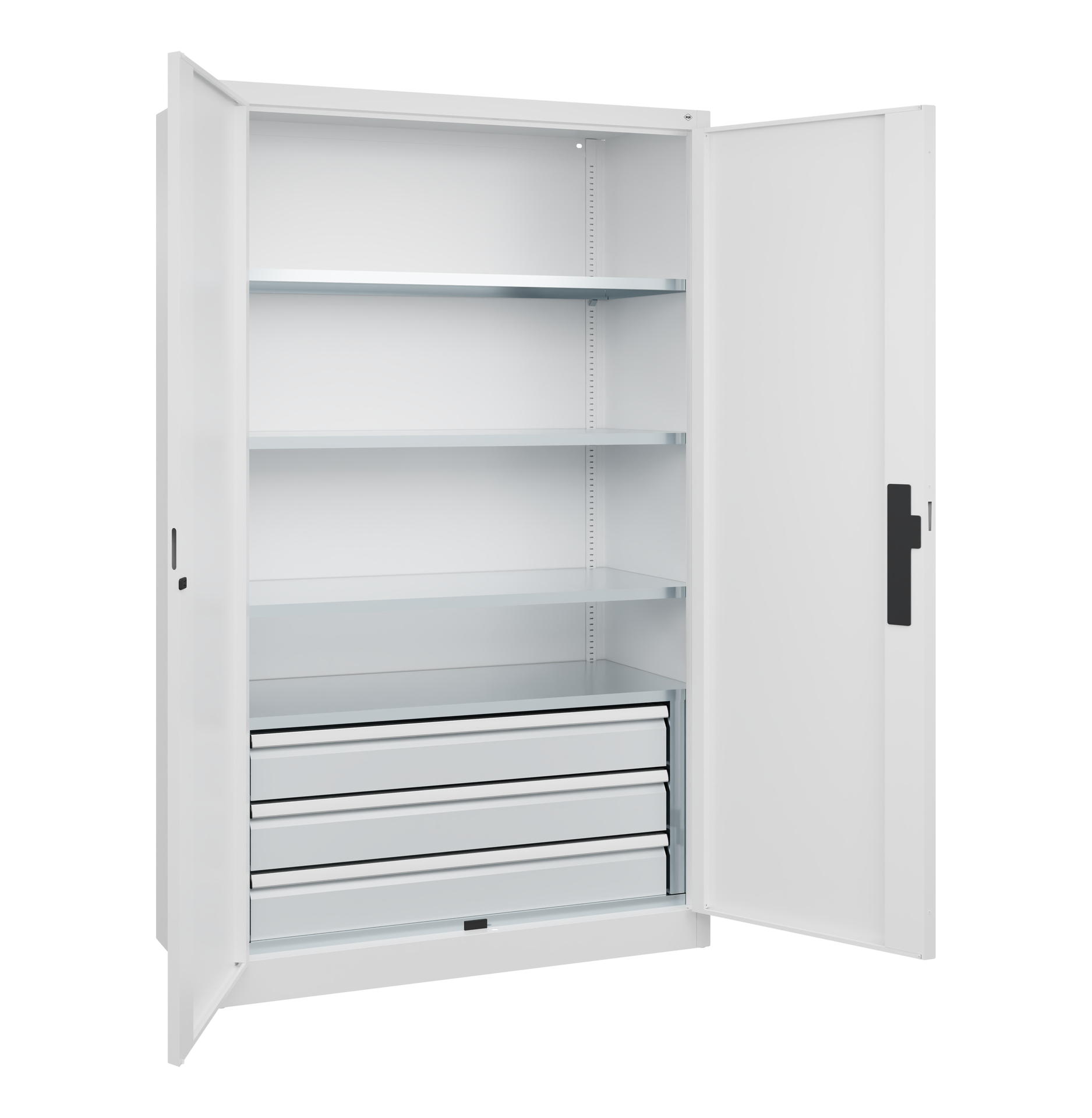 C+P Werkzeugschrank mit Schubladen Acurado, 1950x1200x500mm, 7035/7035