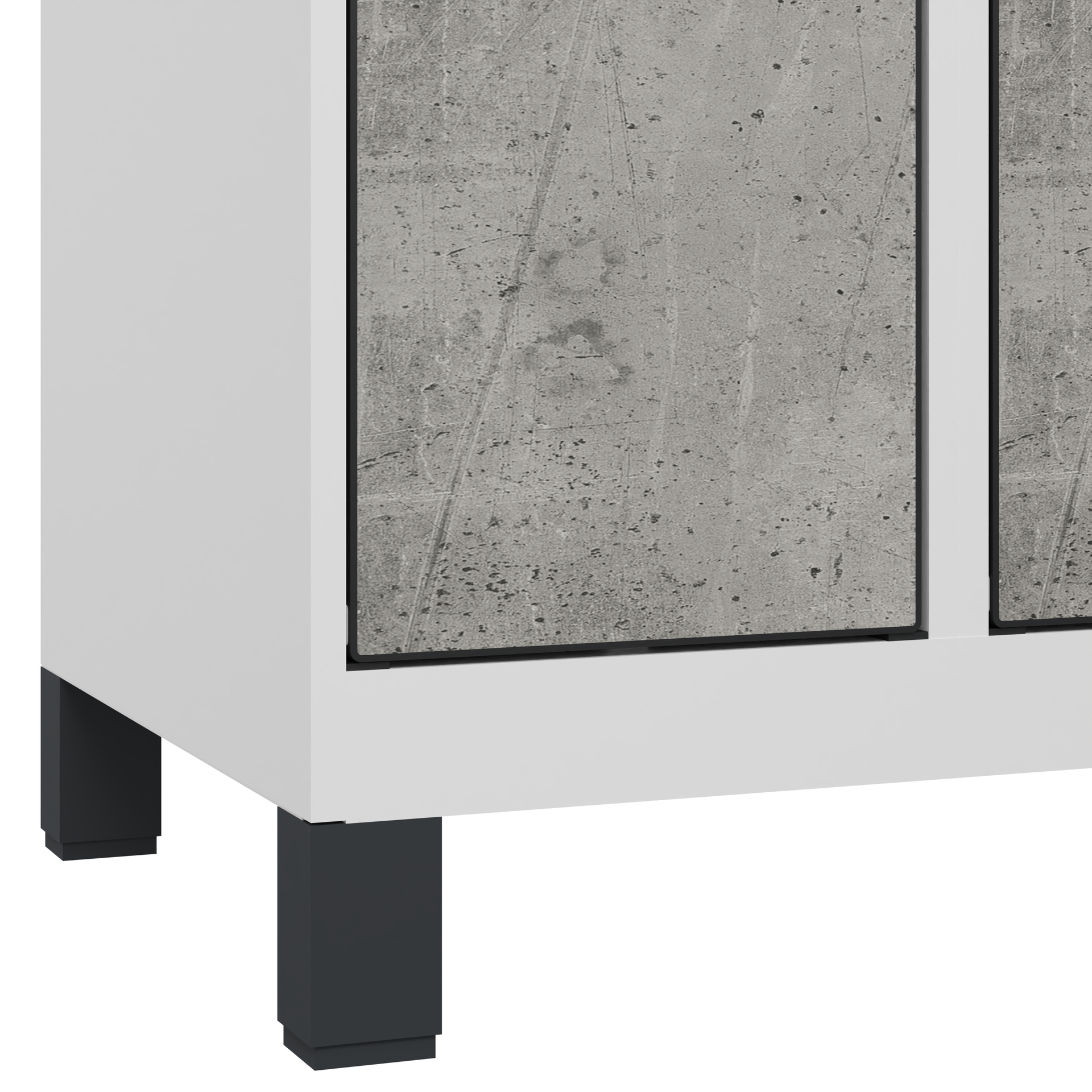 C+P Schlie�fachschrank Evolo PLUS, F��e, 5 F�cher, 1950x300x500mm