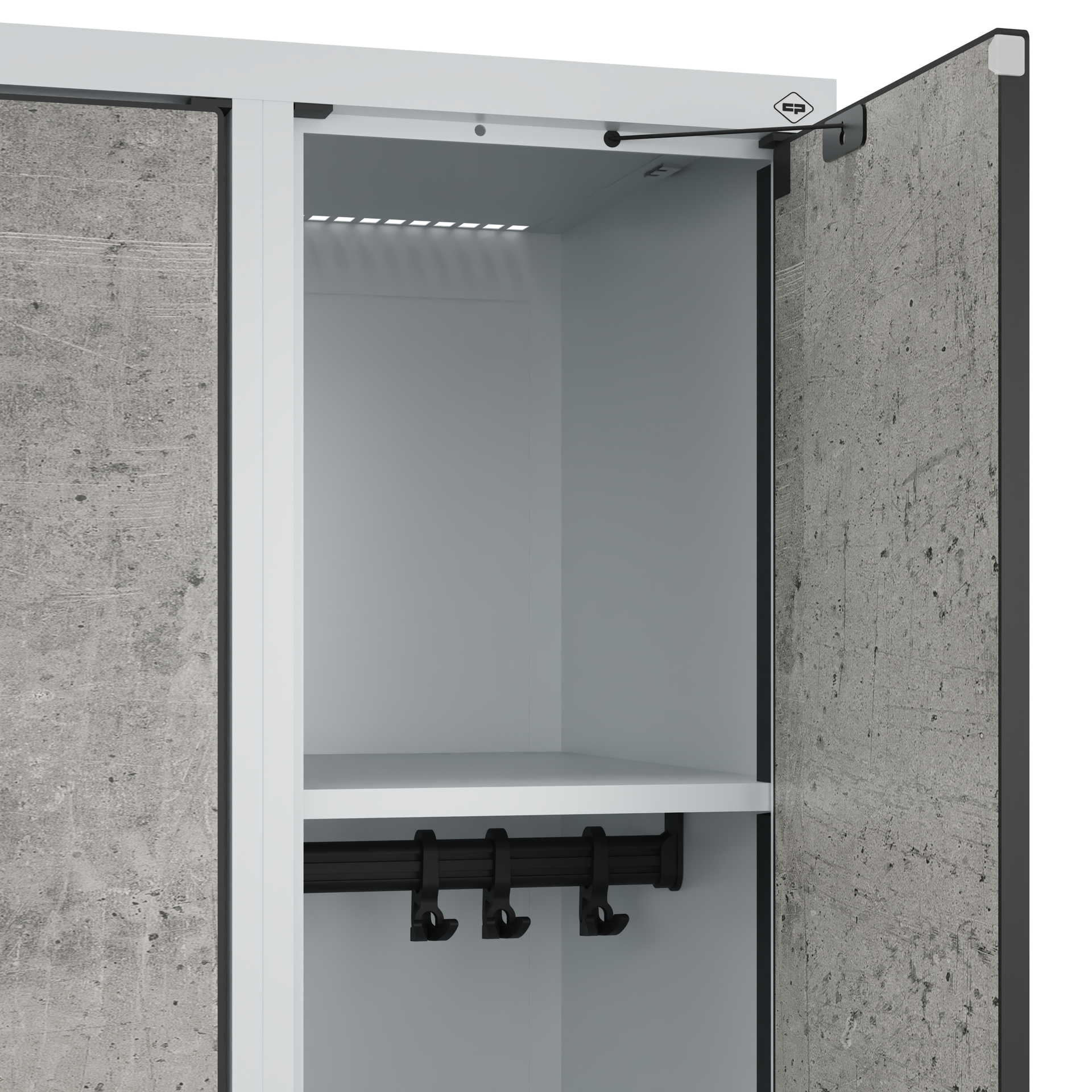 C+P Spind Evolo PLUS, Bank, 1 Abteil, 1950x300x815mm