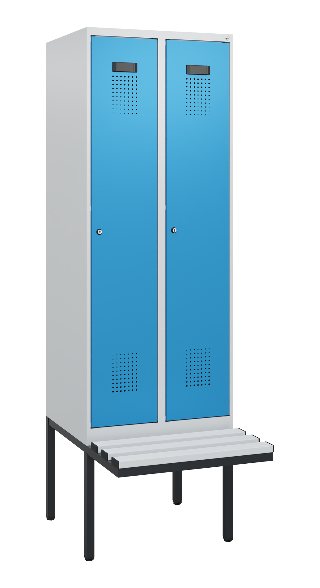 C+P Spind Evolo PLUS, Bank, 2 Abteile, 1950x600x81