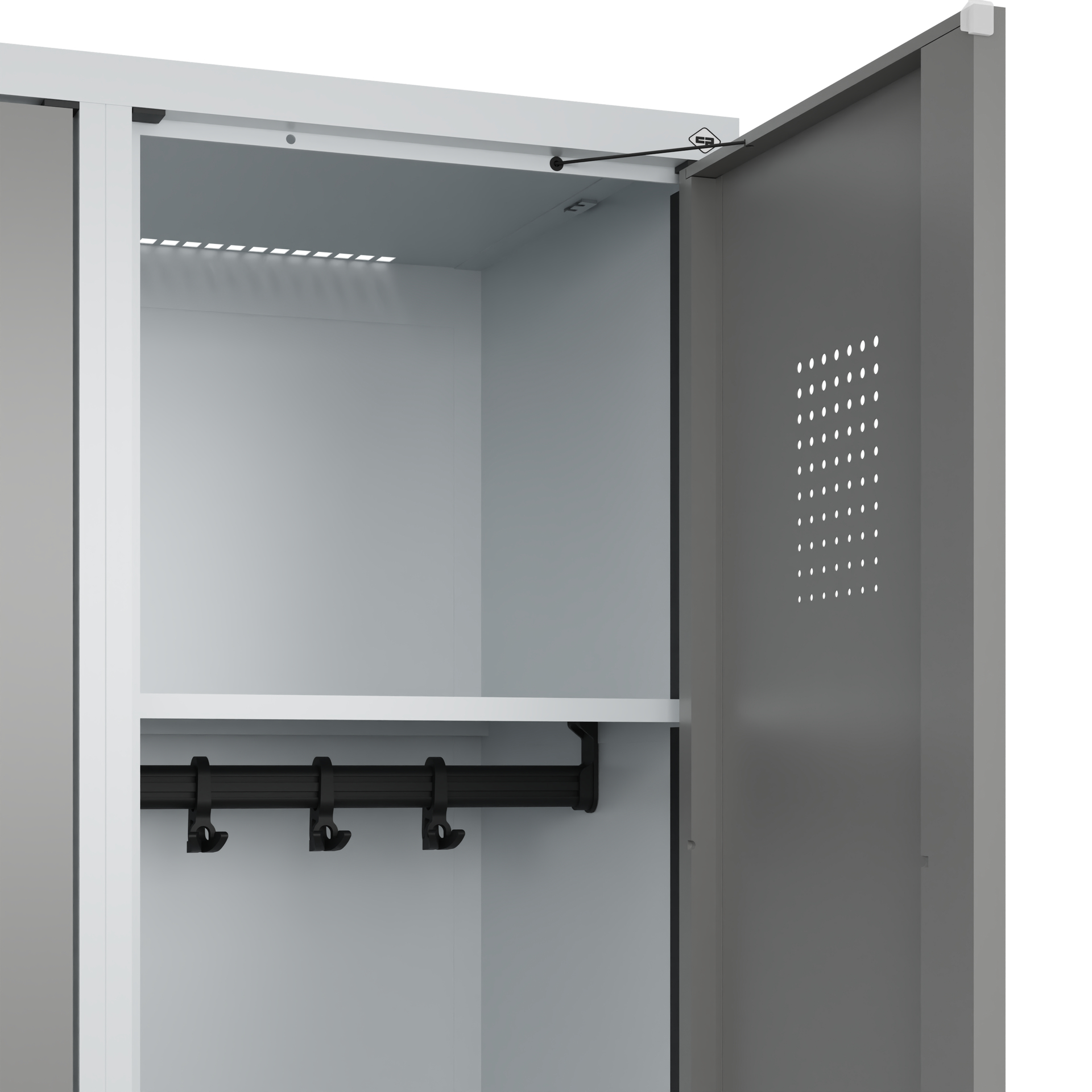 C+P Spind Evolo PLUS, Bank, 2 Abteile, 2120x800x815mm