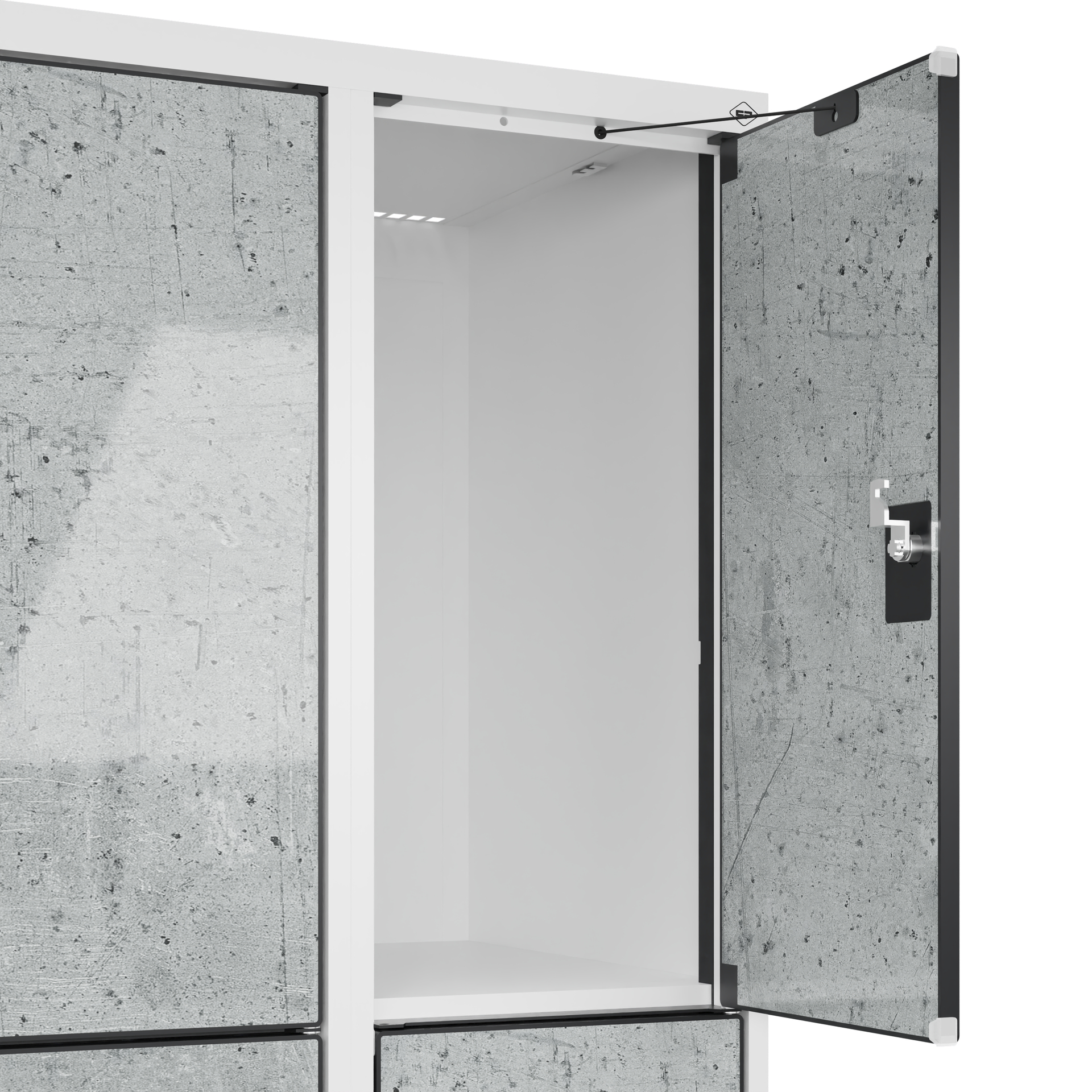 C+P Schlie�fachschrank Evolo PLUS, 9 F�cher, 1850x900x500mm