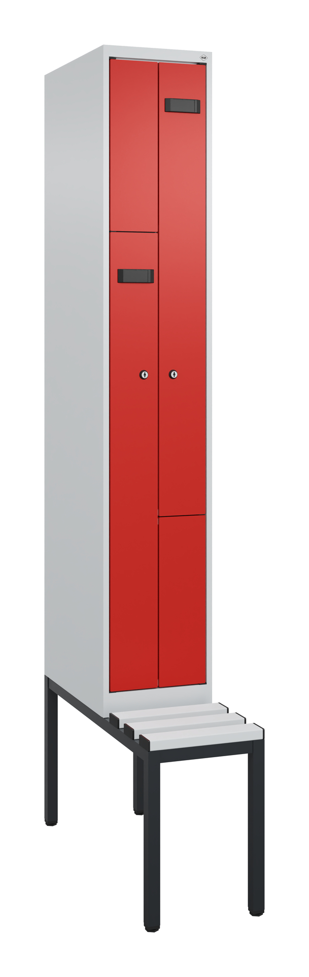 C+P Z-Spind Evolo PLUS, Bank, 2 Fächer, 2120x300x8