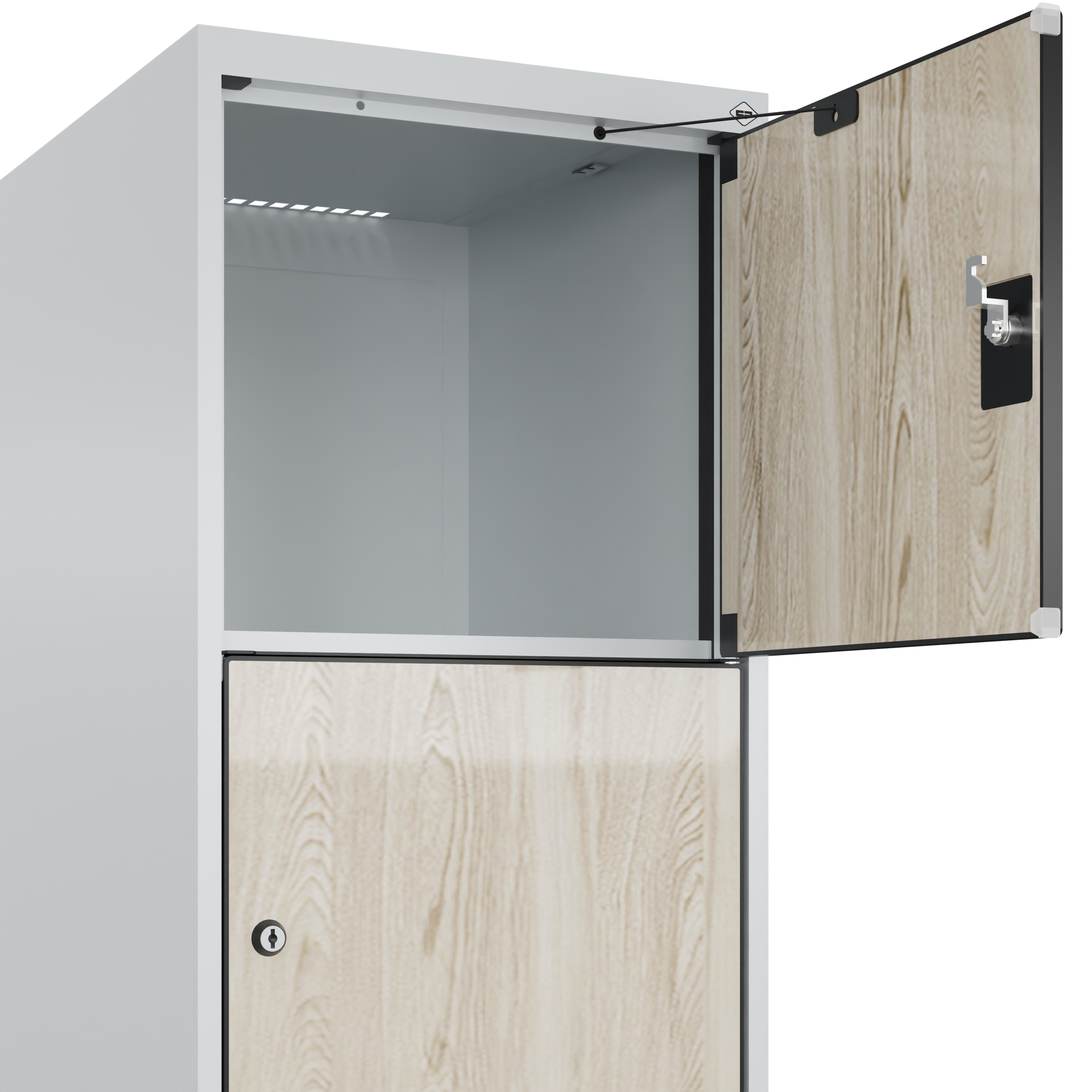 C+P Schlie�fachschrank Evolo PLUS, F��e, 5 F�cher, 1950x400x500mm