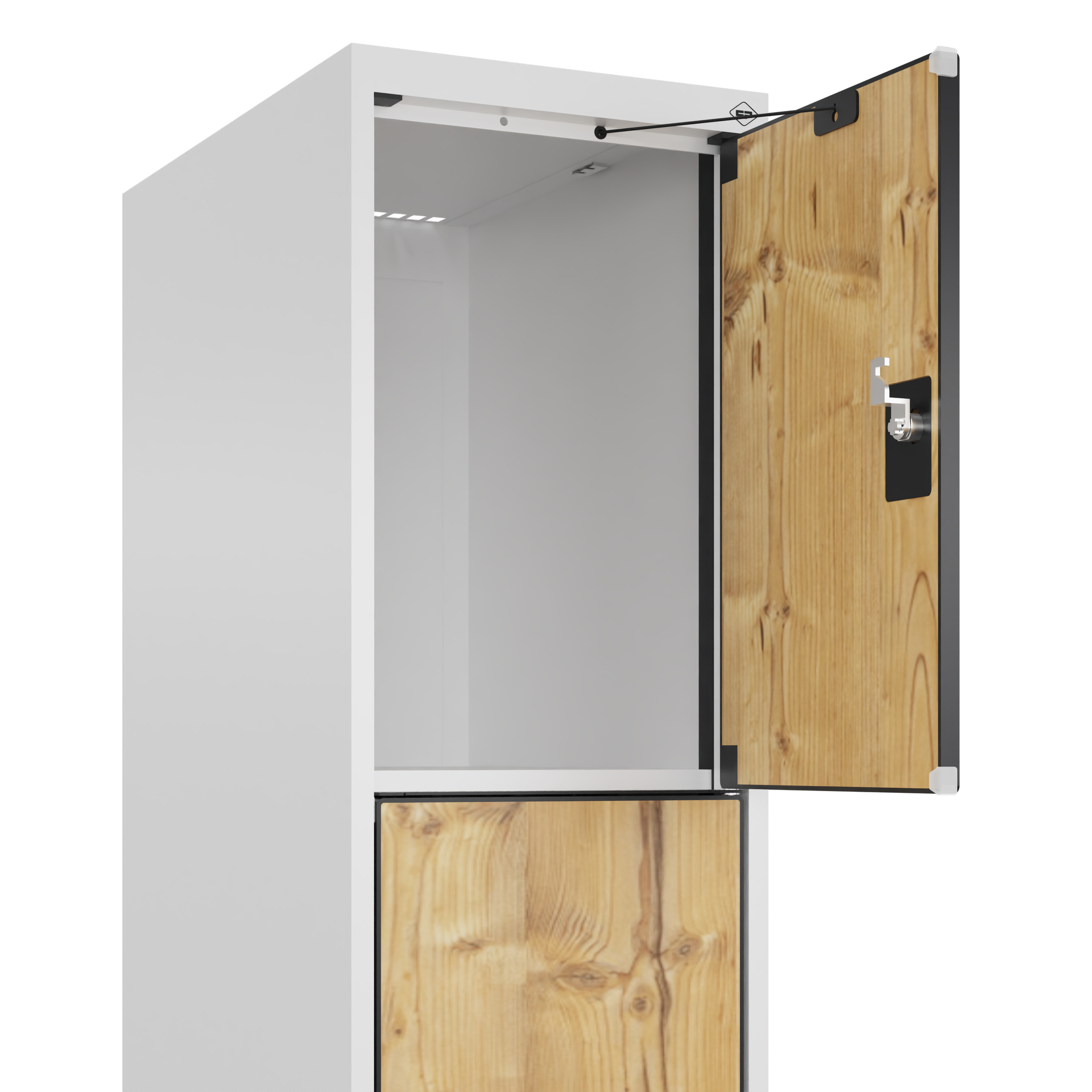 C+P Schlie�fachschrank Evolo PLUS, Sockel, 4 F�cher, 1950x300x500mm