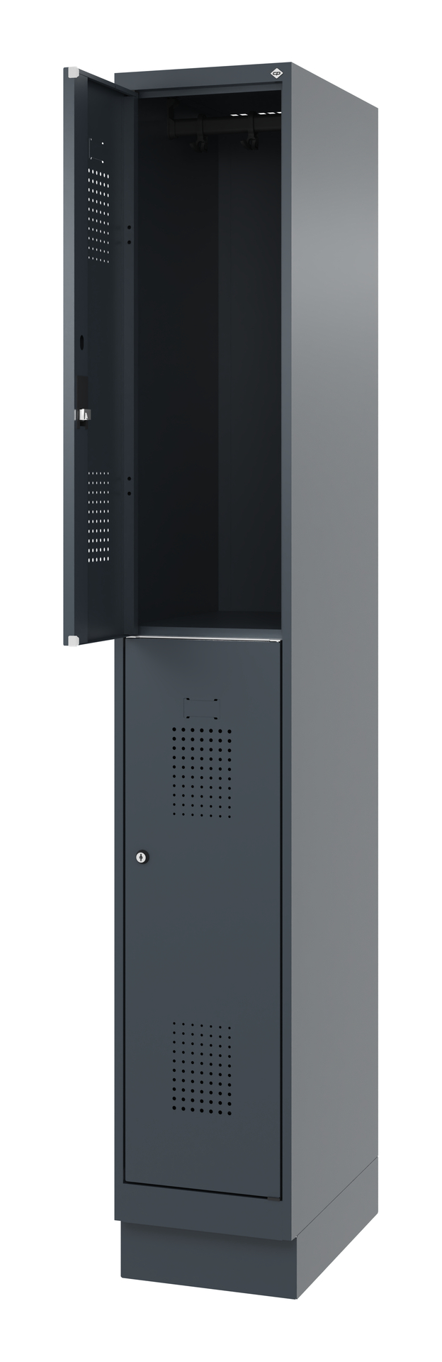 C+P Feuerwehrspind FLEXO WHITE, 1 Abteil, 2 Stöcki